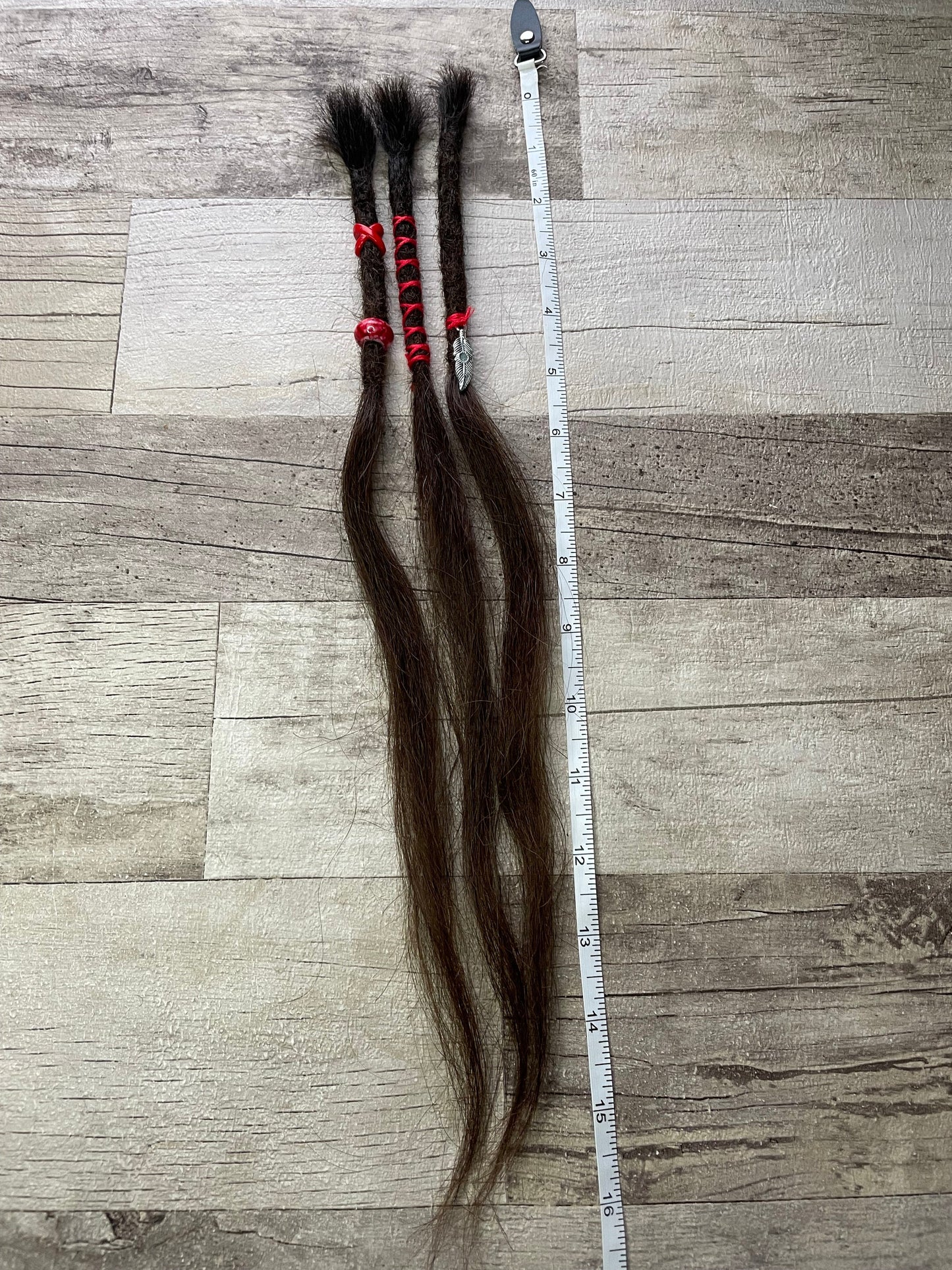Brown 16 Inch Decorated Extensions - Ceredigion Dreadlocks