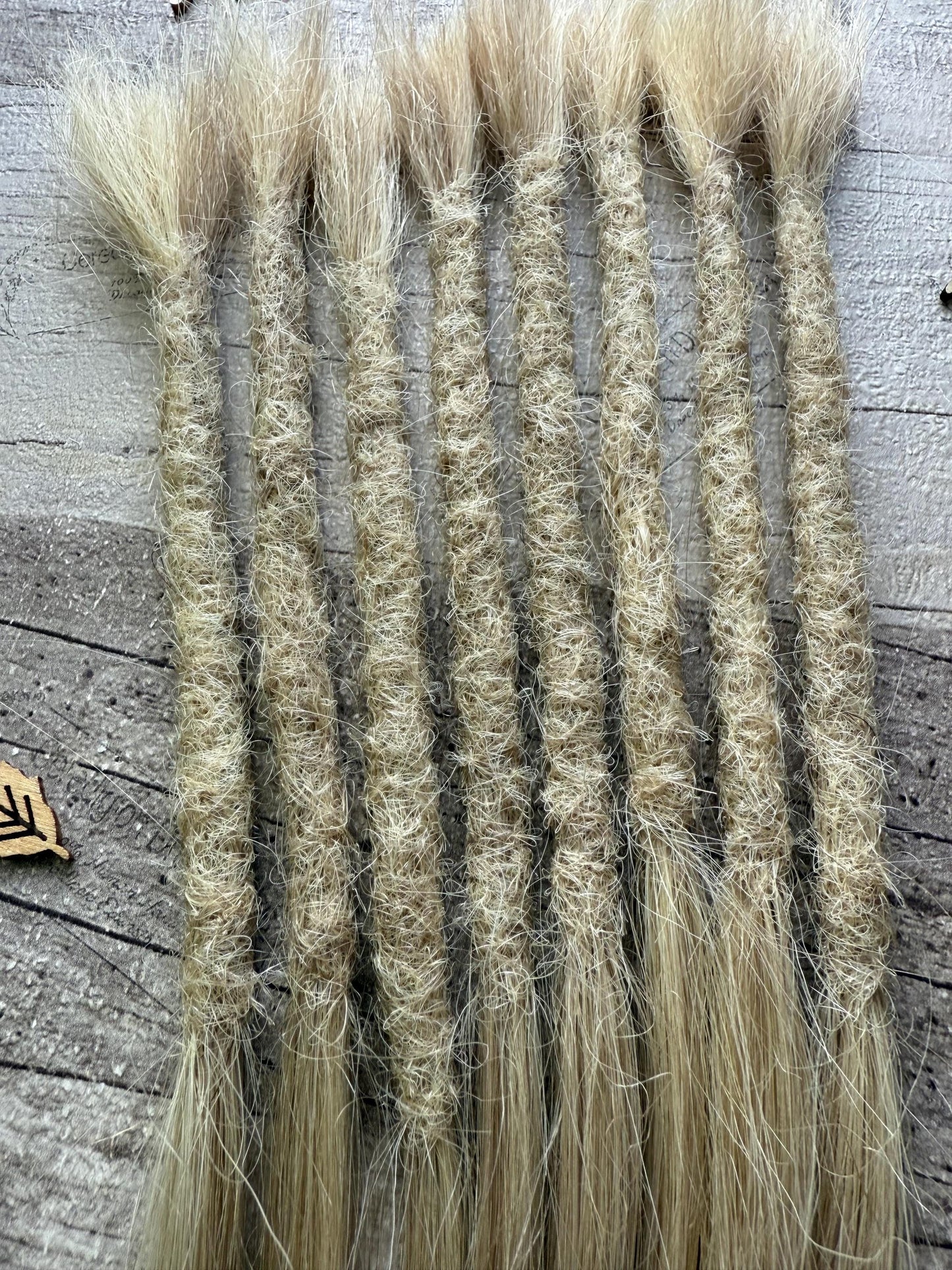 Ash Blonde Double Drawn 20 Inch Extensions - Ceredigion Dreadlocks