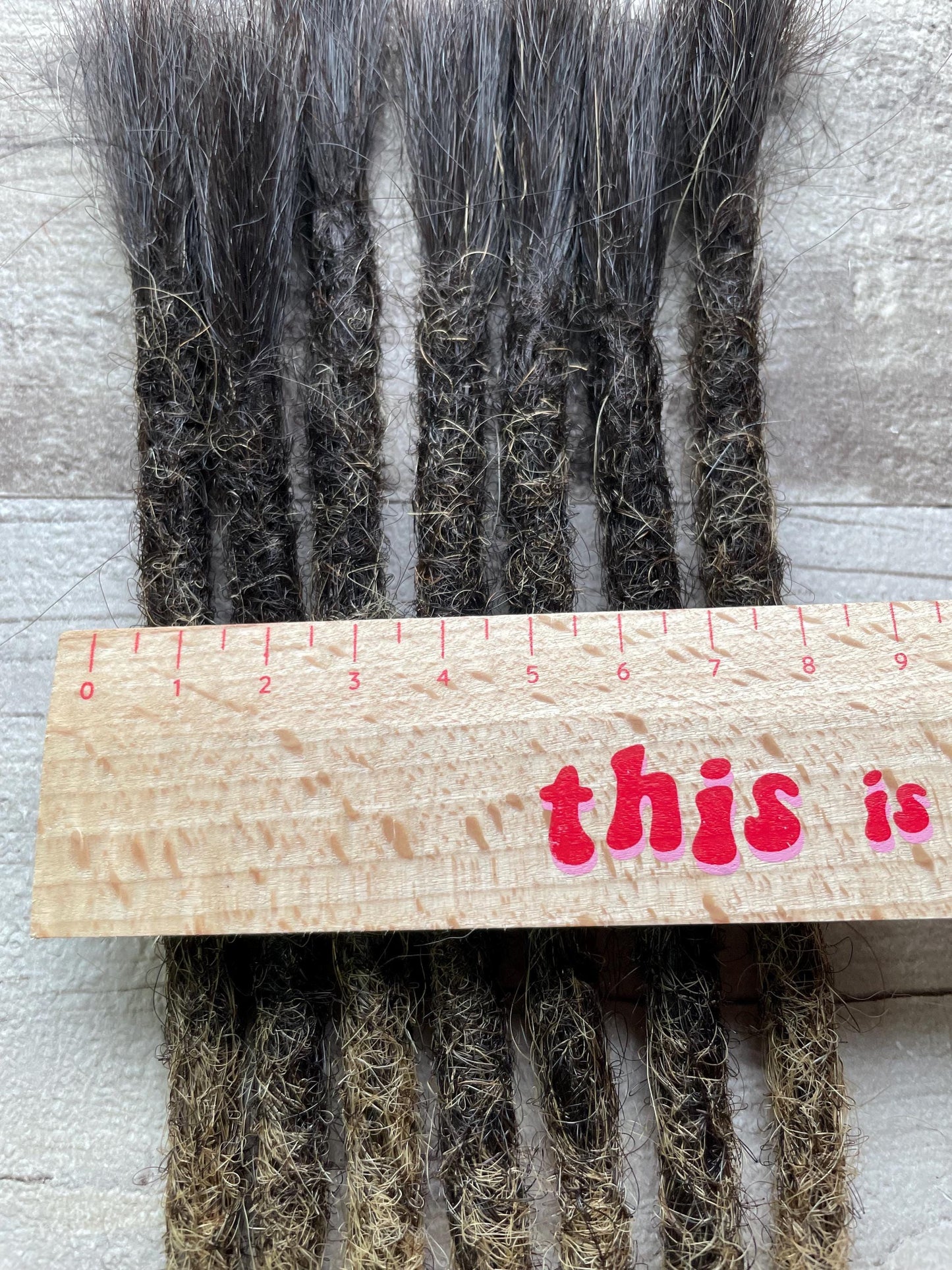 Ombre Blonde Black 18 Inch Extensions - Ceredigion Dreadlocks