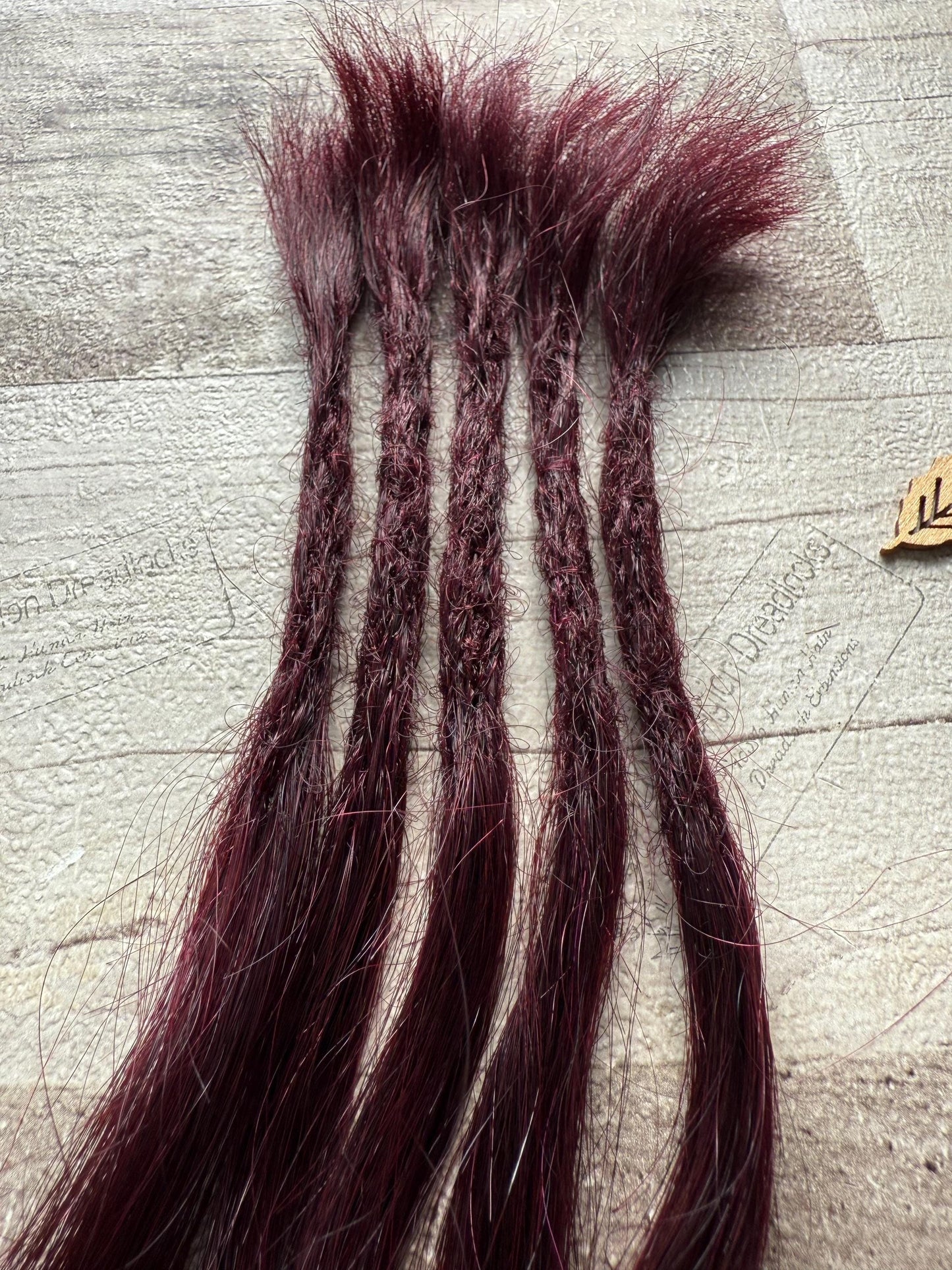 Burgandy Plum Purple 14 Inch Extensions - Ceredigion Dreadlocks