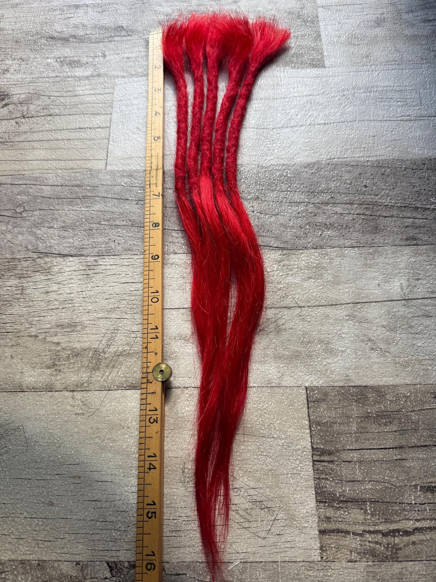 Red Straight 16 Inch Extensions - Ceredigion Dreadlocks