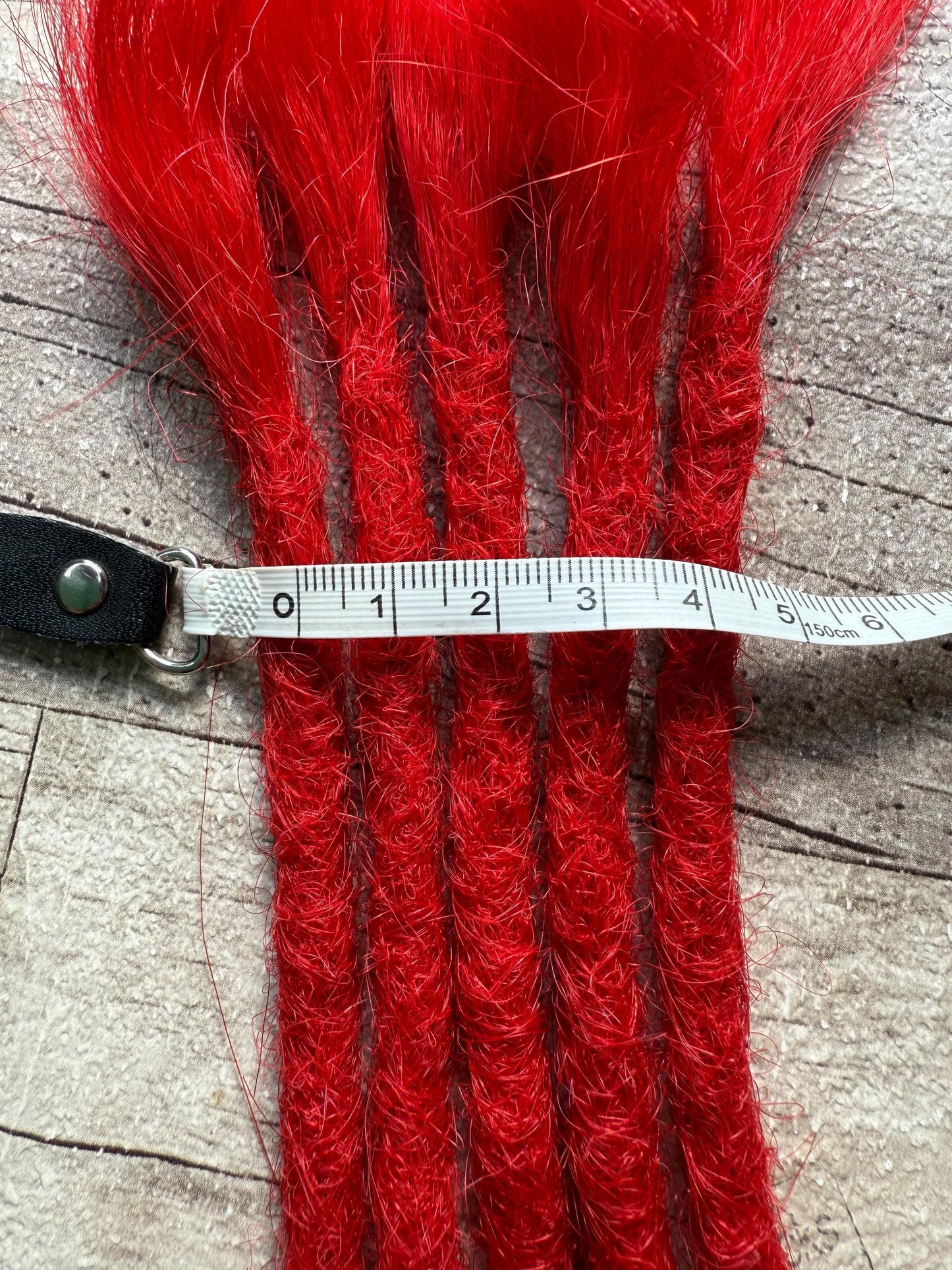 Red Straight 16 Inch Extensions - Ceredigion Dreadlocks