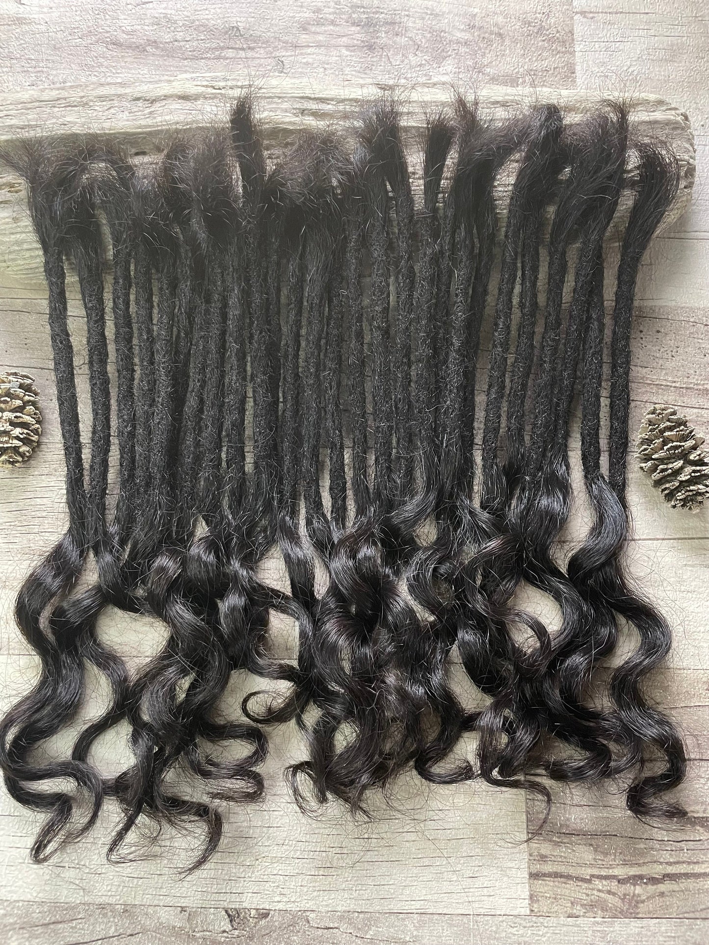 Raw Black Curly 12 Inch Extensions - Ceredigion Dreadlocks