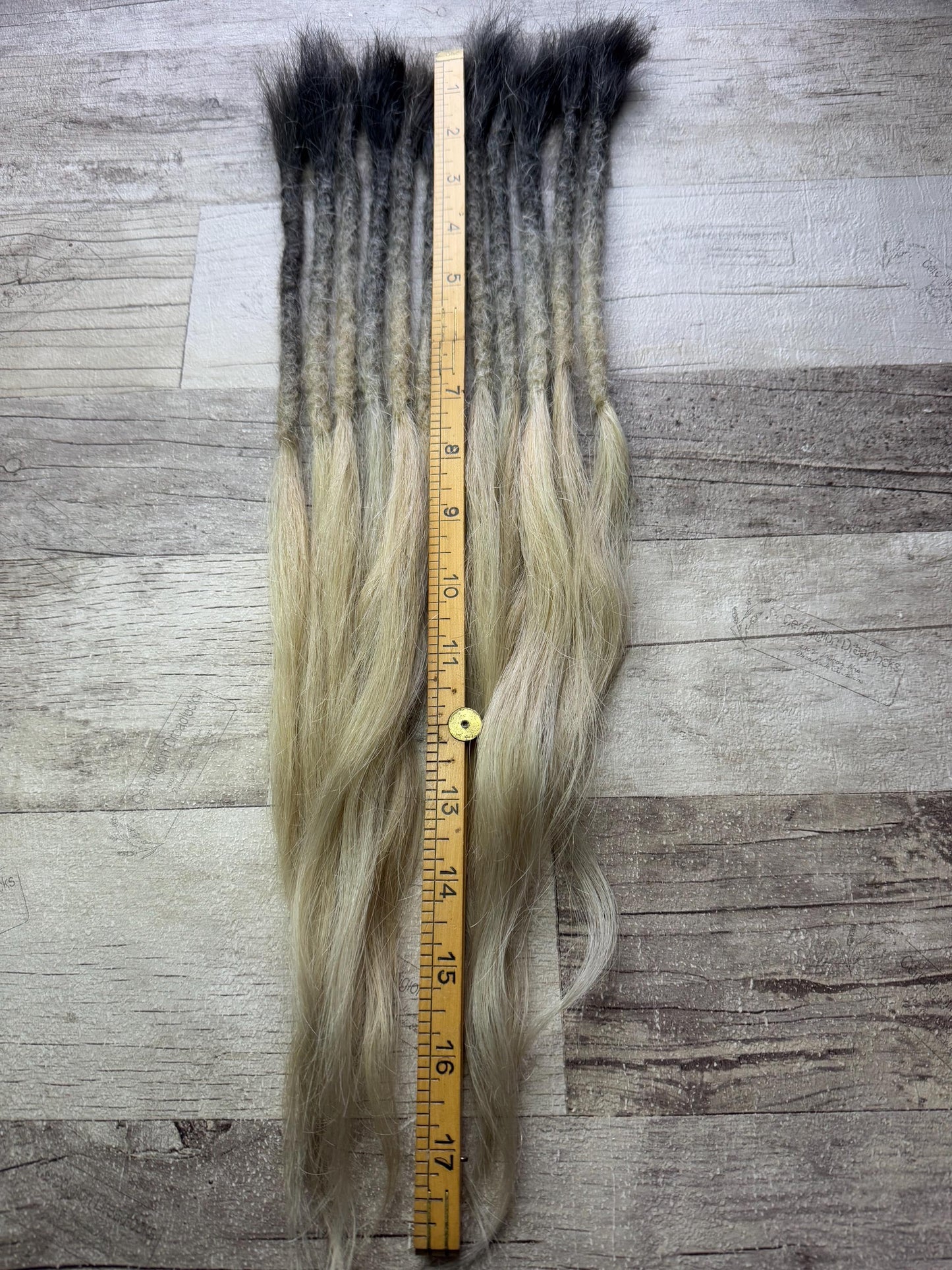 Ombre Ash Brown Blonde 18 Inch Extensions - Ceredigion Dreadlocks