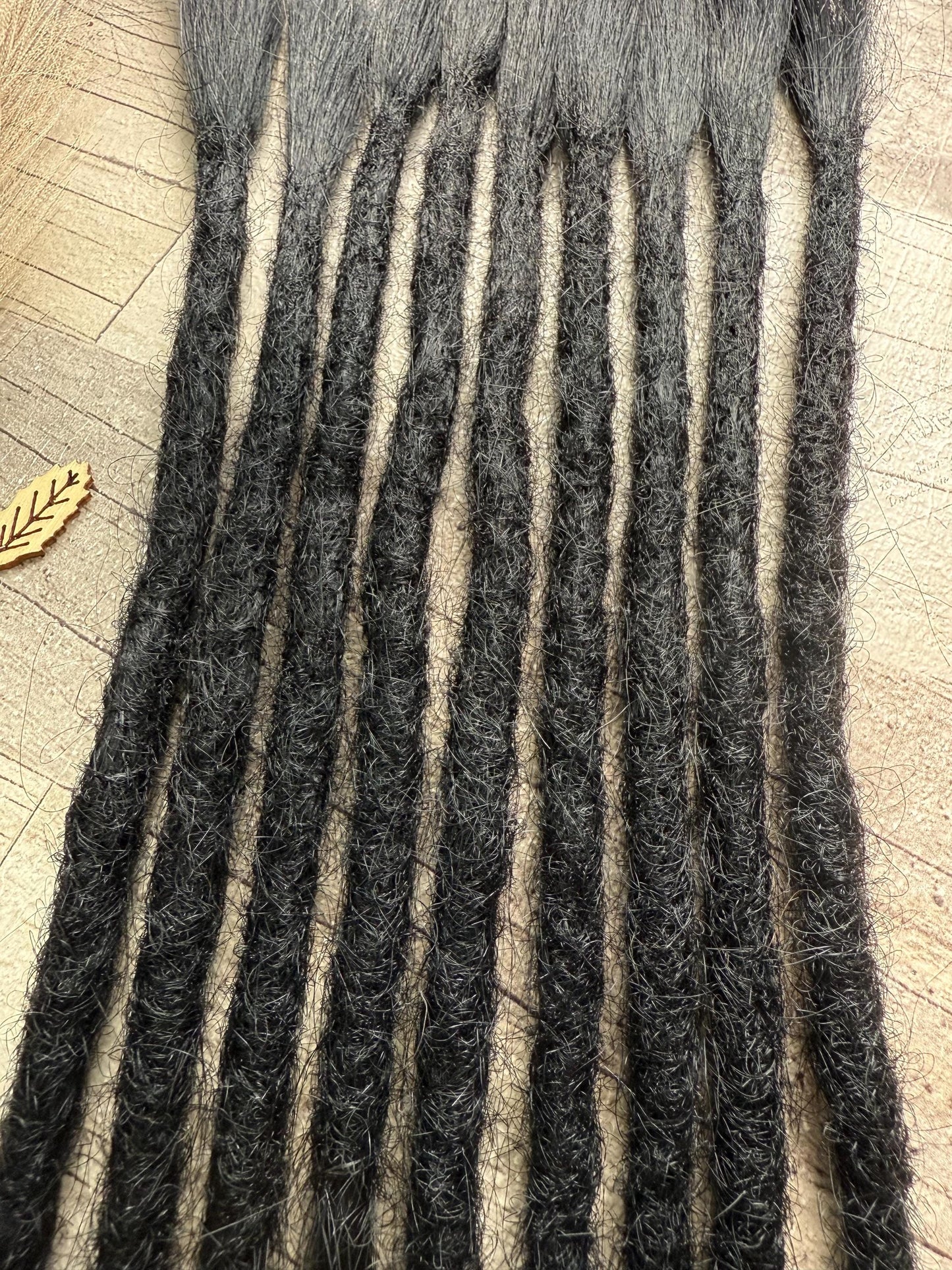 Chunky Black Yaki 15 Inch Extensions - Ceredigion Dreadlocks