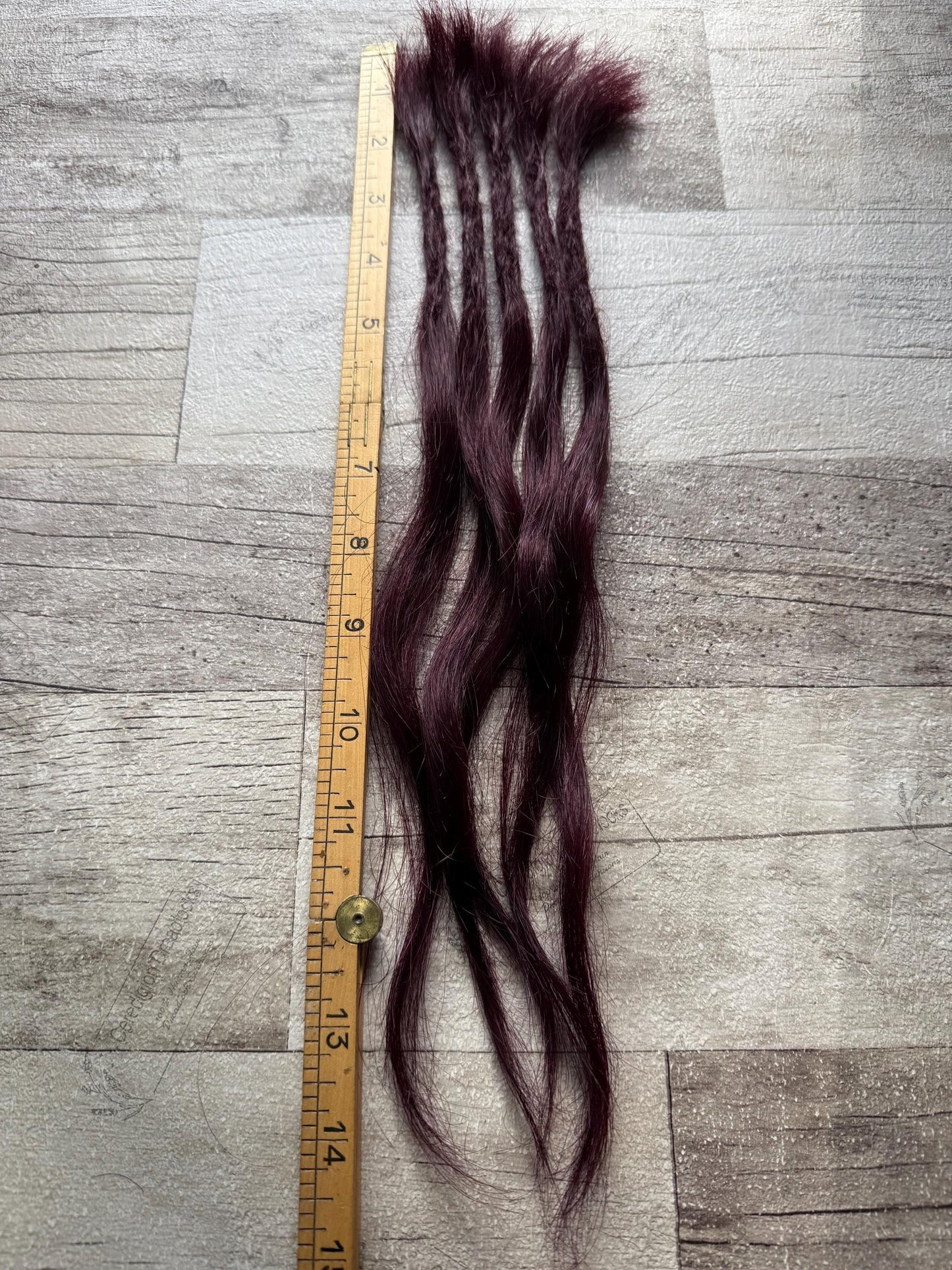 Burgandy Plum Purple 14 Inch Extensions - Ceredigion Dreadlocks