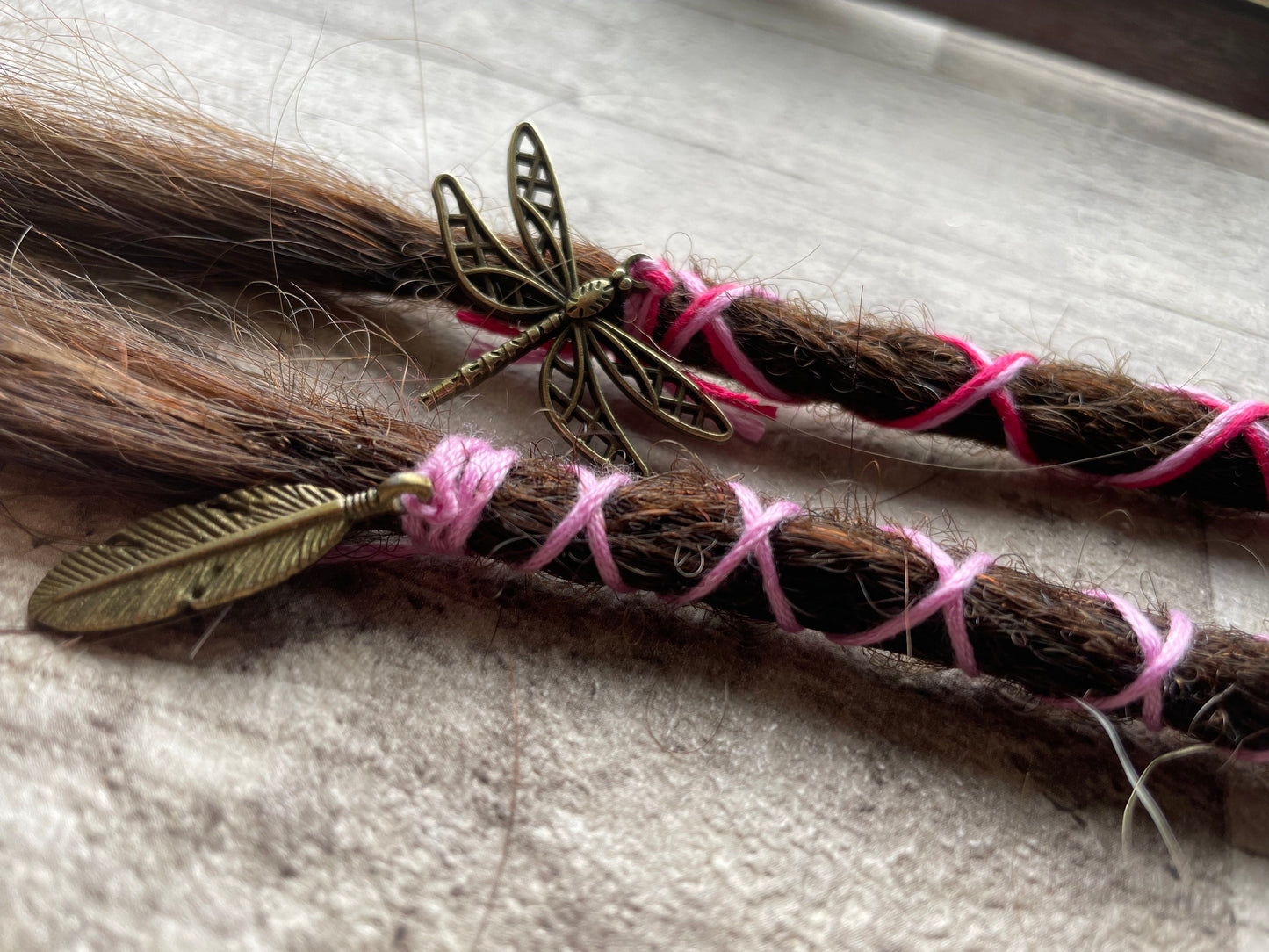 Clip In Brown 12 Inch Extensions - Ceredigion Dreadlocks