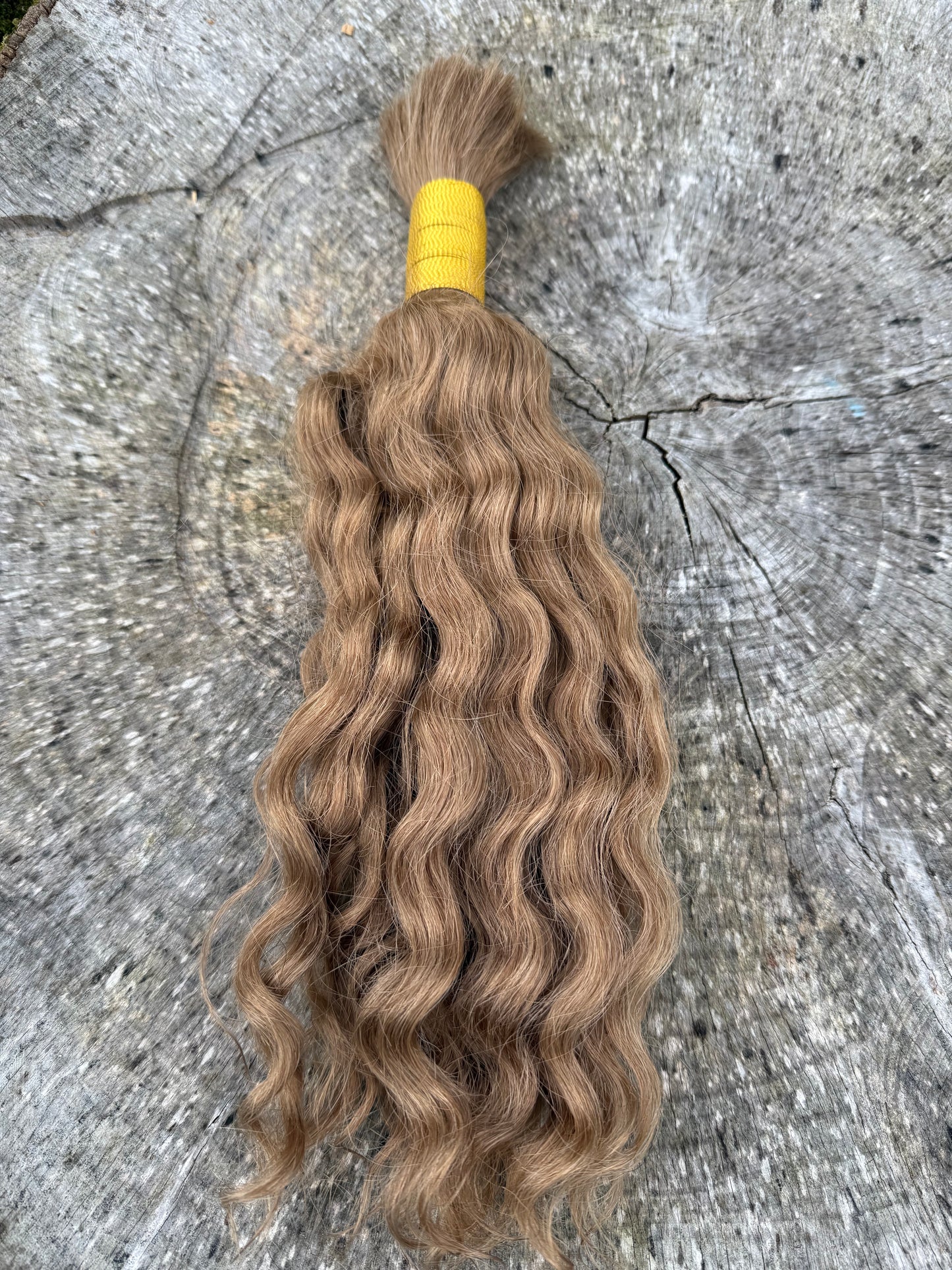 Medium Blonde Curly Dreadlock Extensions