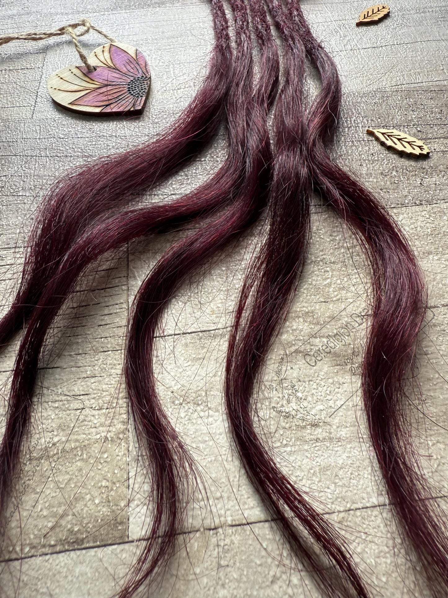 Burgandy Plum Purple 14 Inch Extensions - Ceredigion Dreadlocks