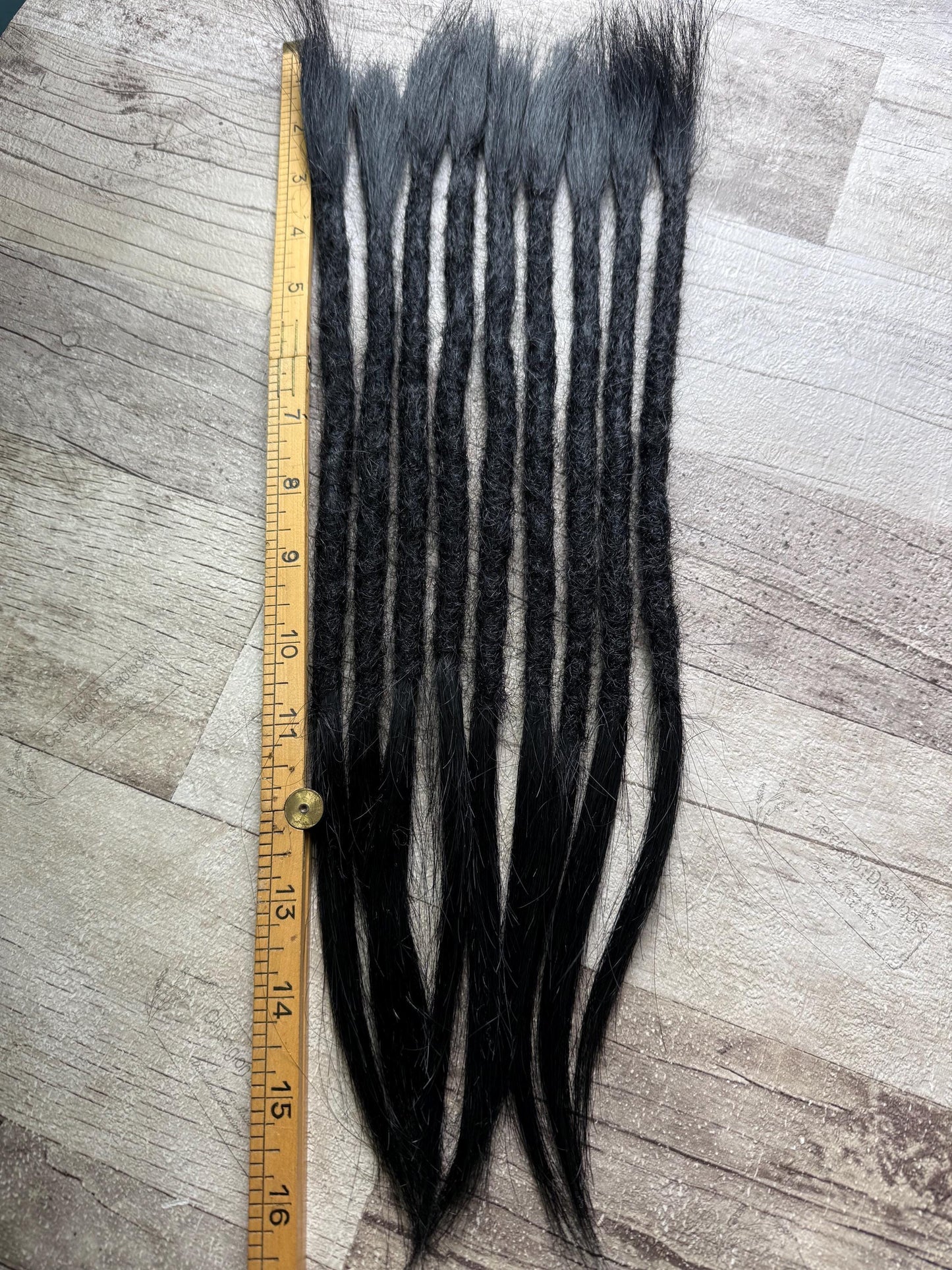Chunky Black Yaki 15 Inch Extensions - Ceredigion Dreadlocks