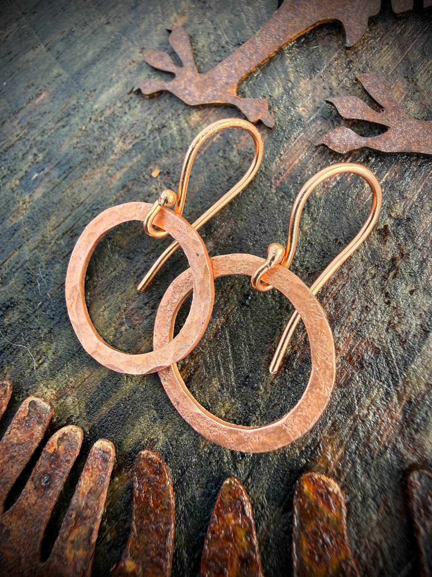 Genuine Copper Earrings - Ceredigion Dreadlocks