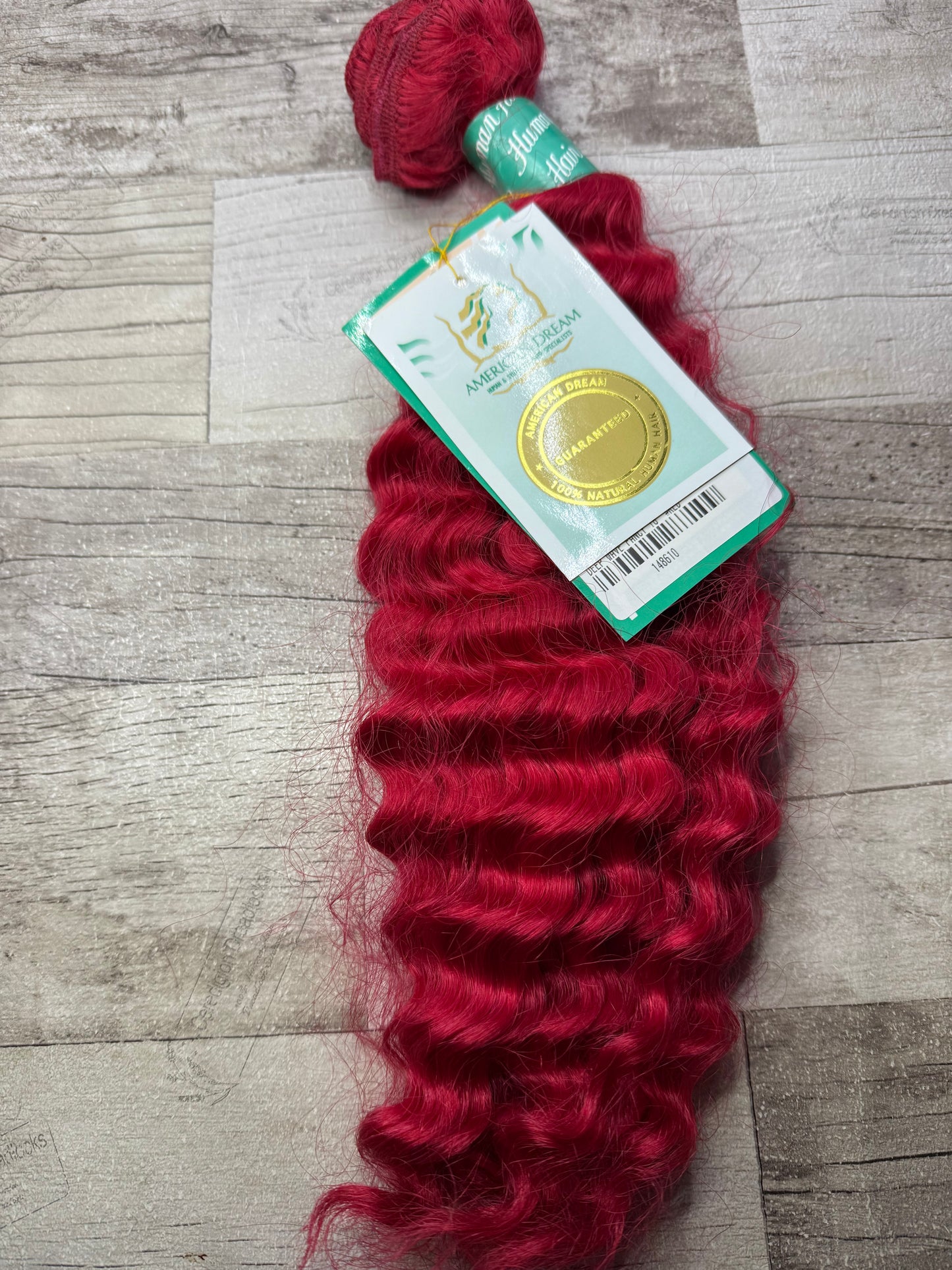 Red Deep Wave Dreadlock Extensions 17 Inch