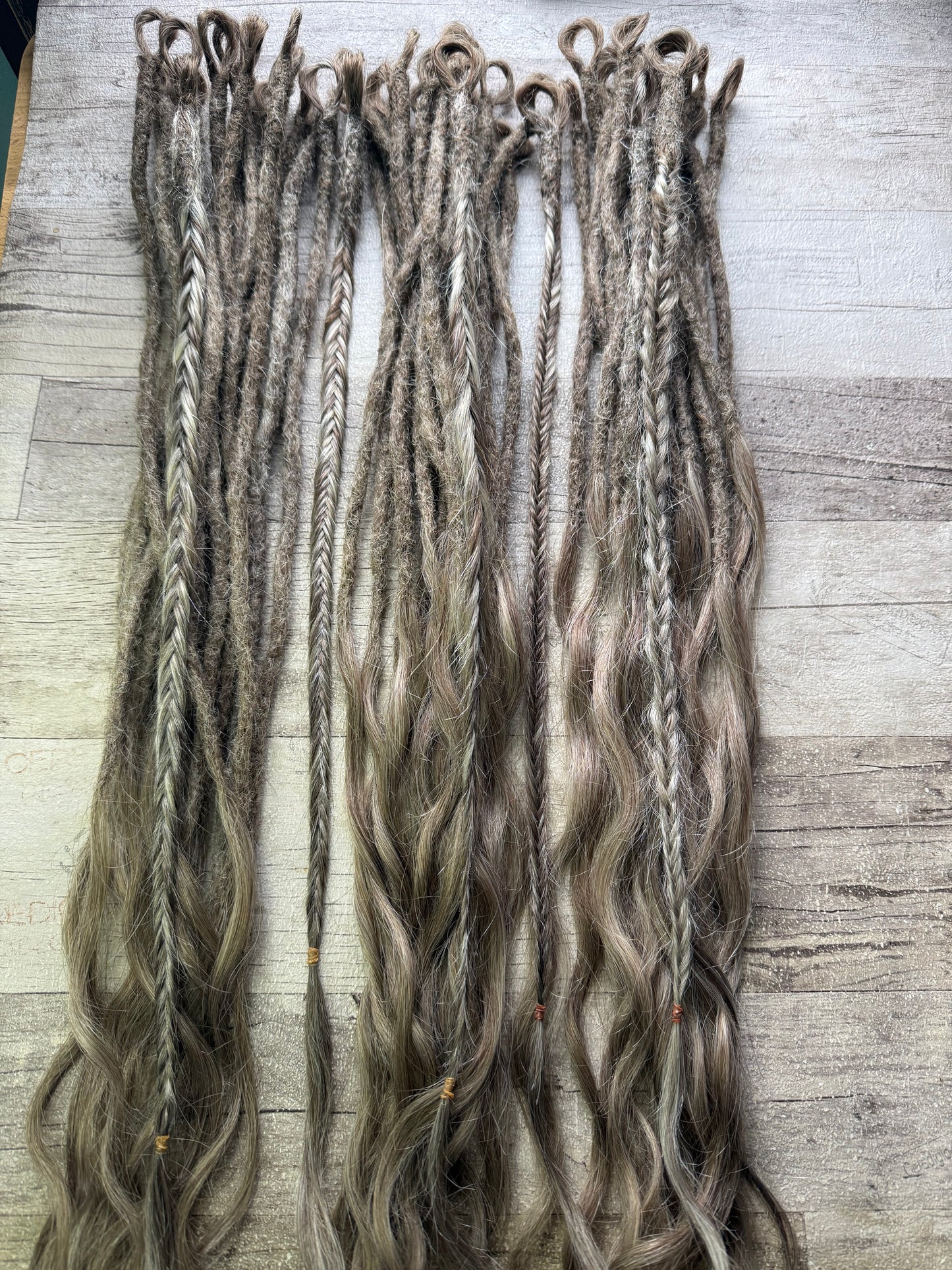 Jenn : x50 looped dreadlock extensions - Ceredigion Dreadlocks