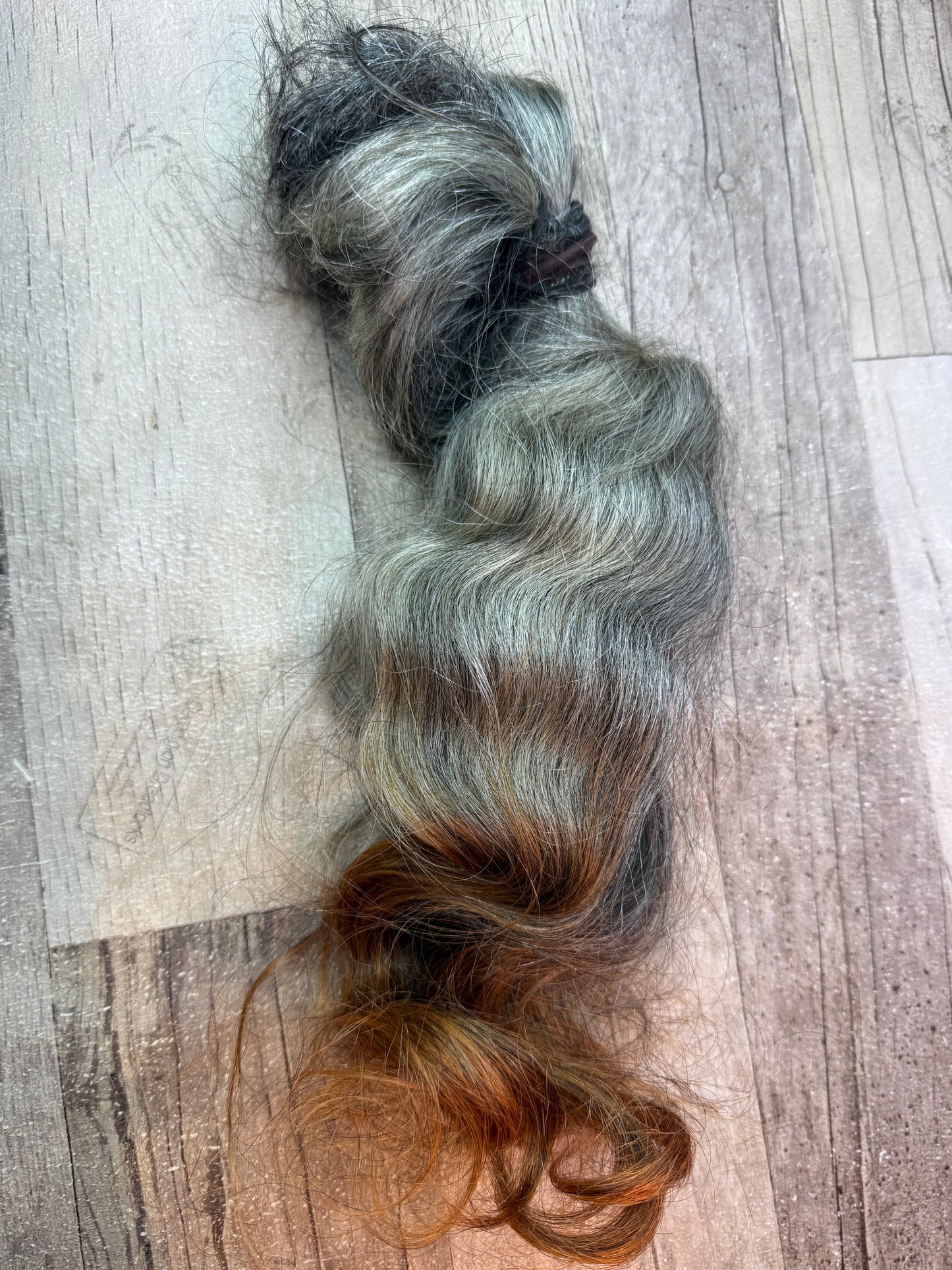 Raw Grey Salt & Pepper 16 inch Extensions - Ceredigion Dreadlocks