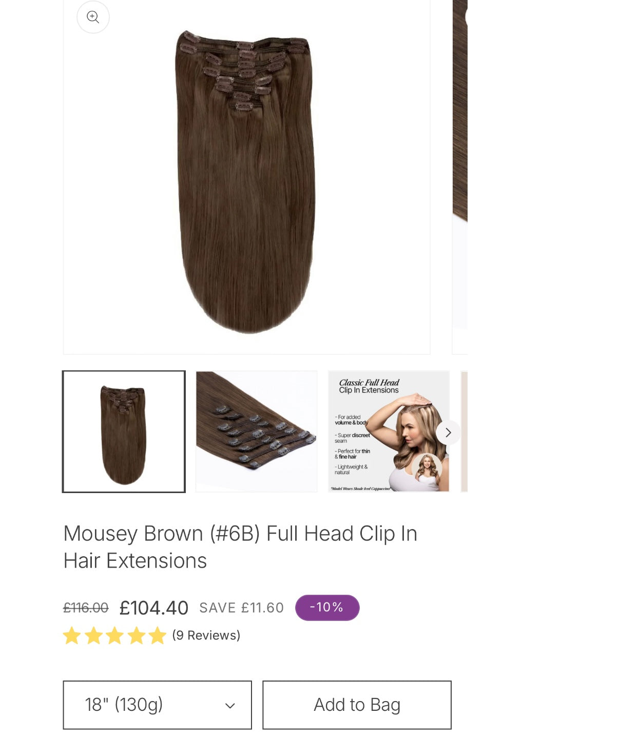 Deposit: Clair 6B 18 inch - Ceredigion Dreadlocks