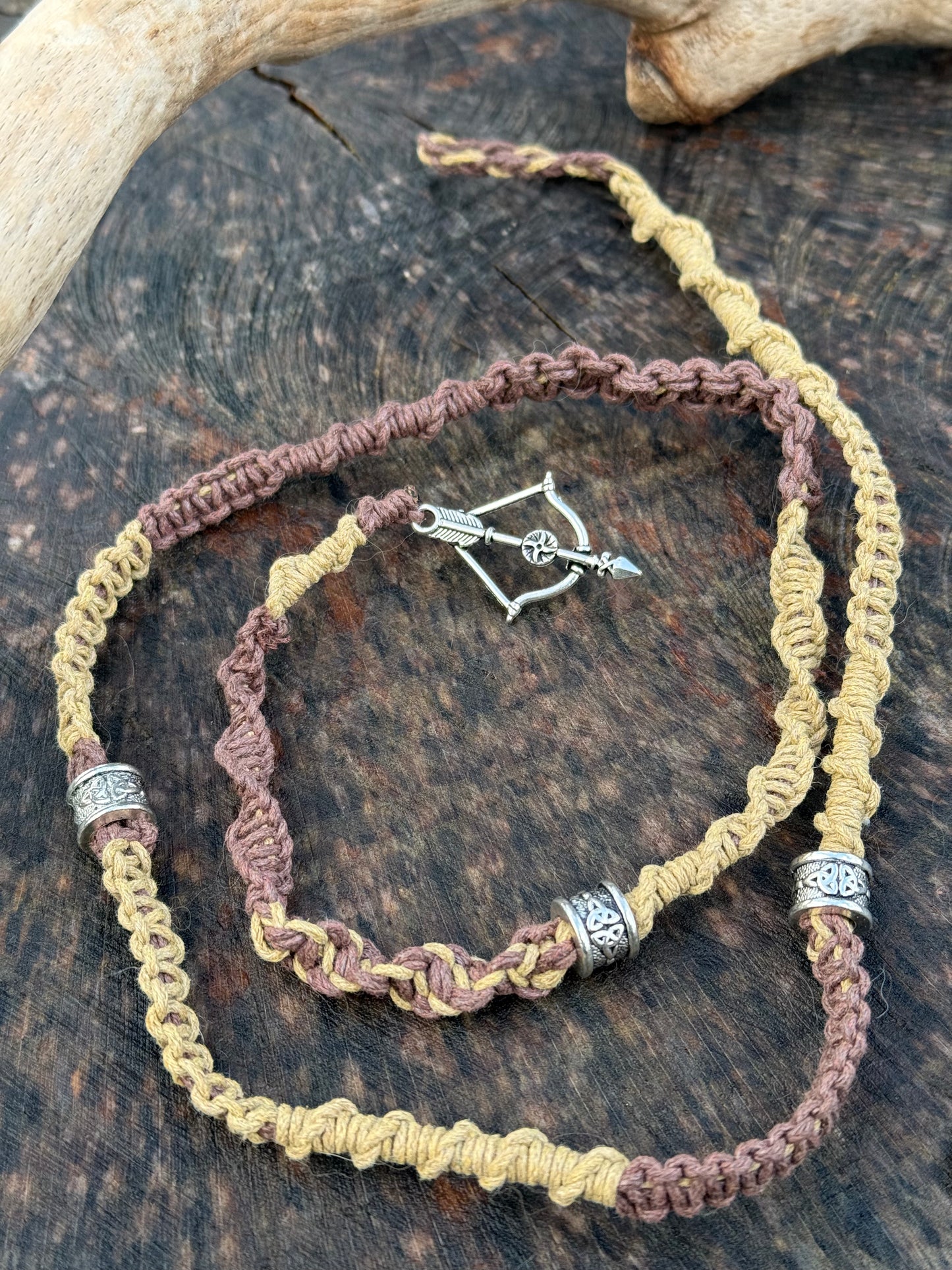 Macrame Hair Wrap - Bow & Arrow - Ceredigion Dreadlocks