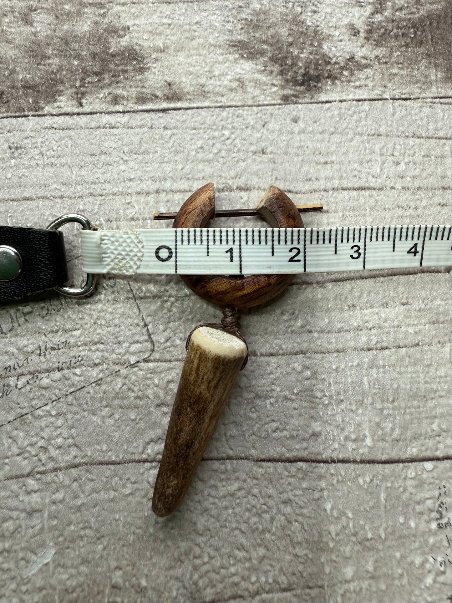 Antler Tip Wooden Earring - Ceredigion Dreadlocks