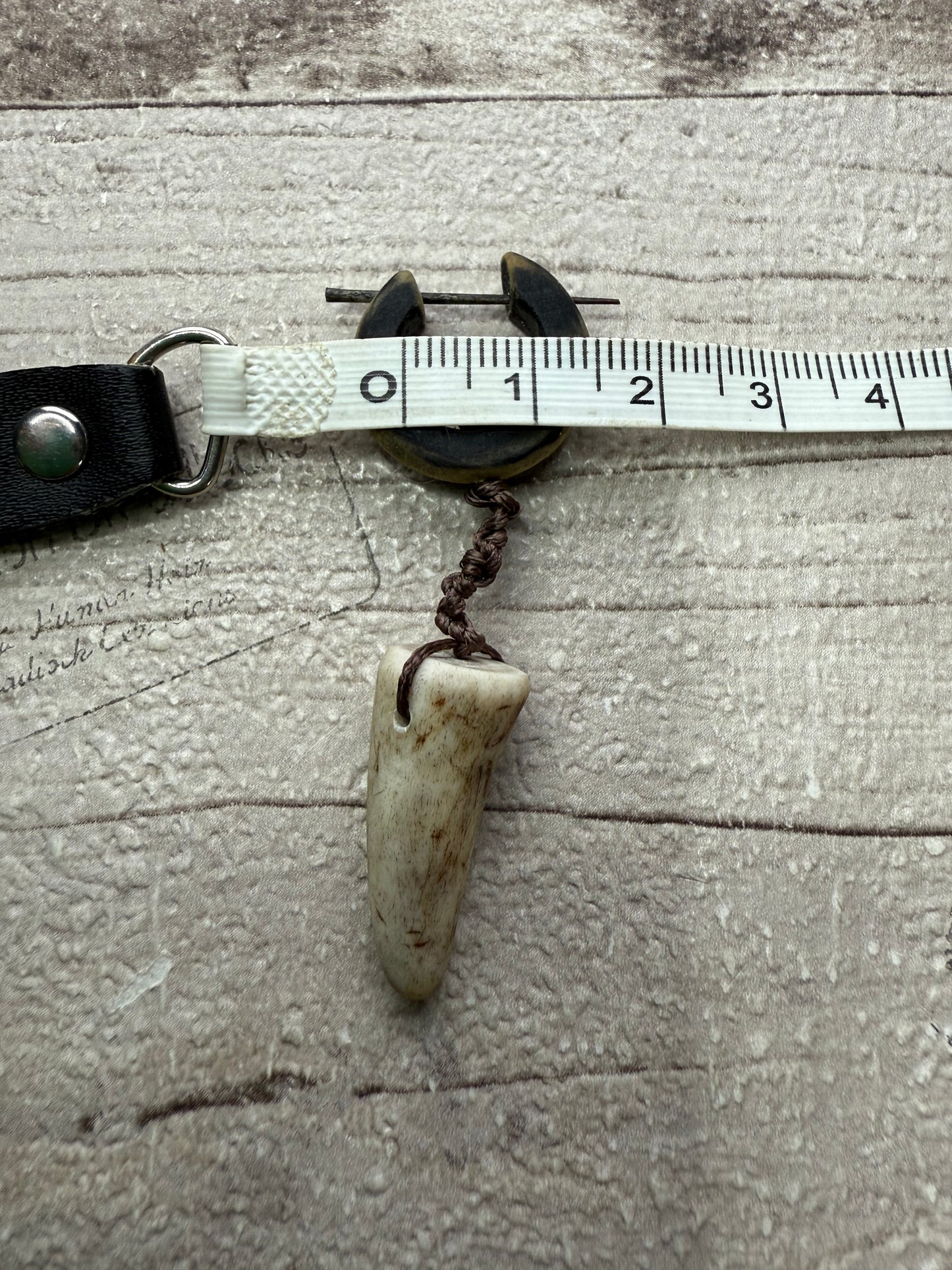 Wooden Earring Pair Antler Tips - Ceredigion Dreadlocks