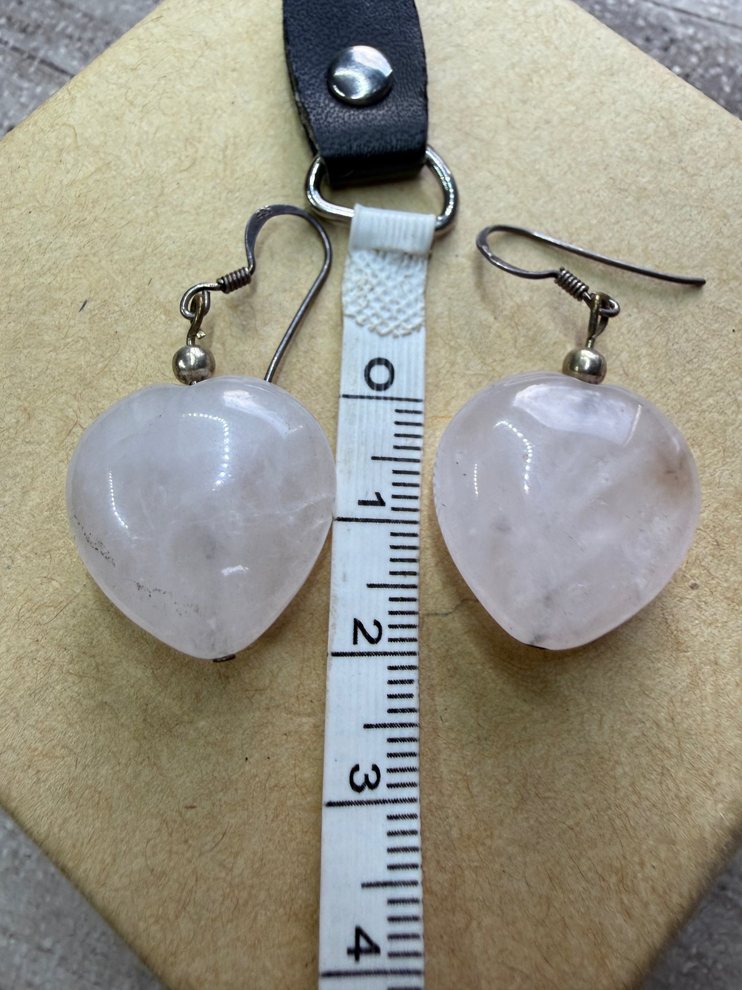 Sterling Silver & Rose Quartz Earrings - Ceredigion Dreadlocks