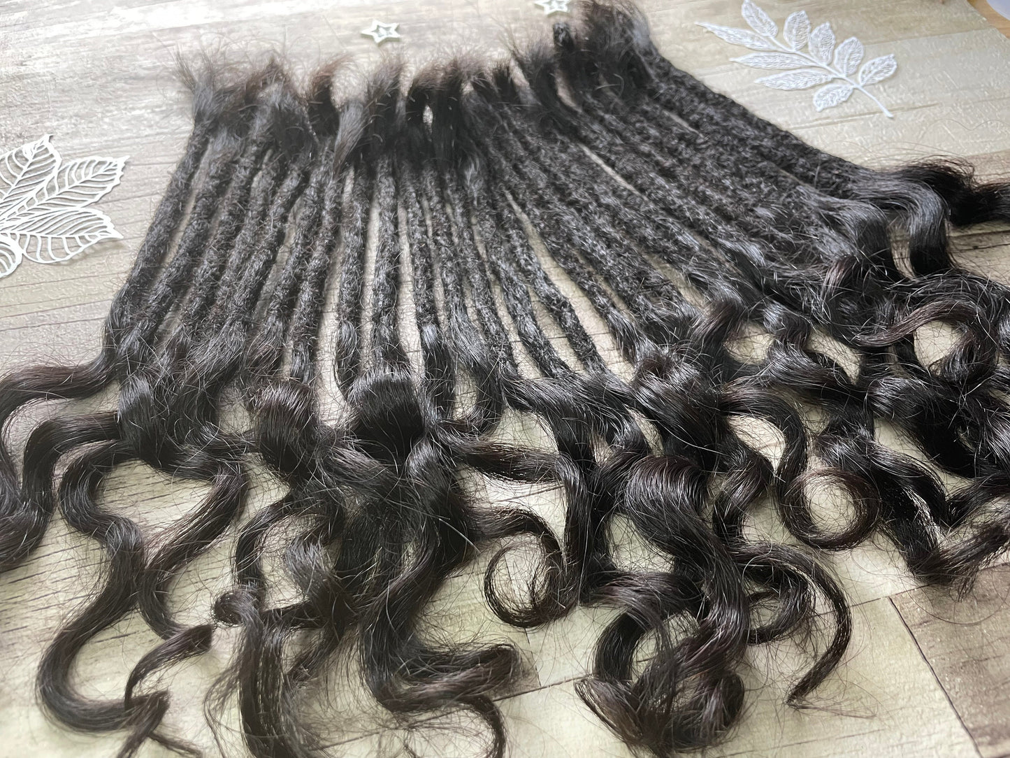 Raw Black Curly 12 Inch Extensions - Ceredigion Dreadlocks