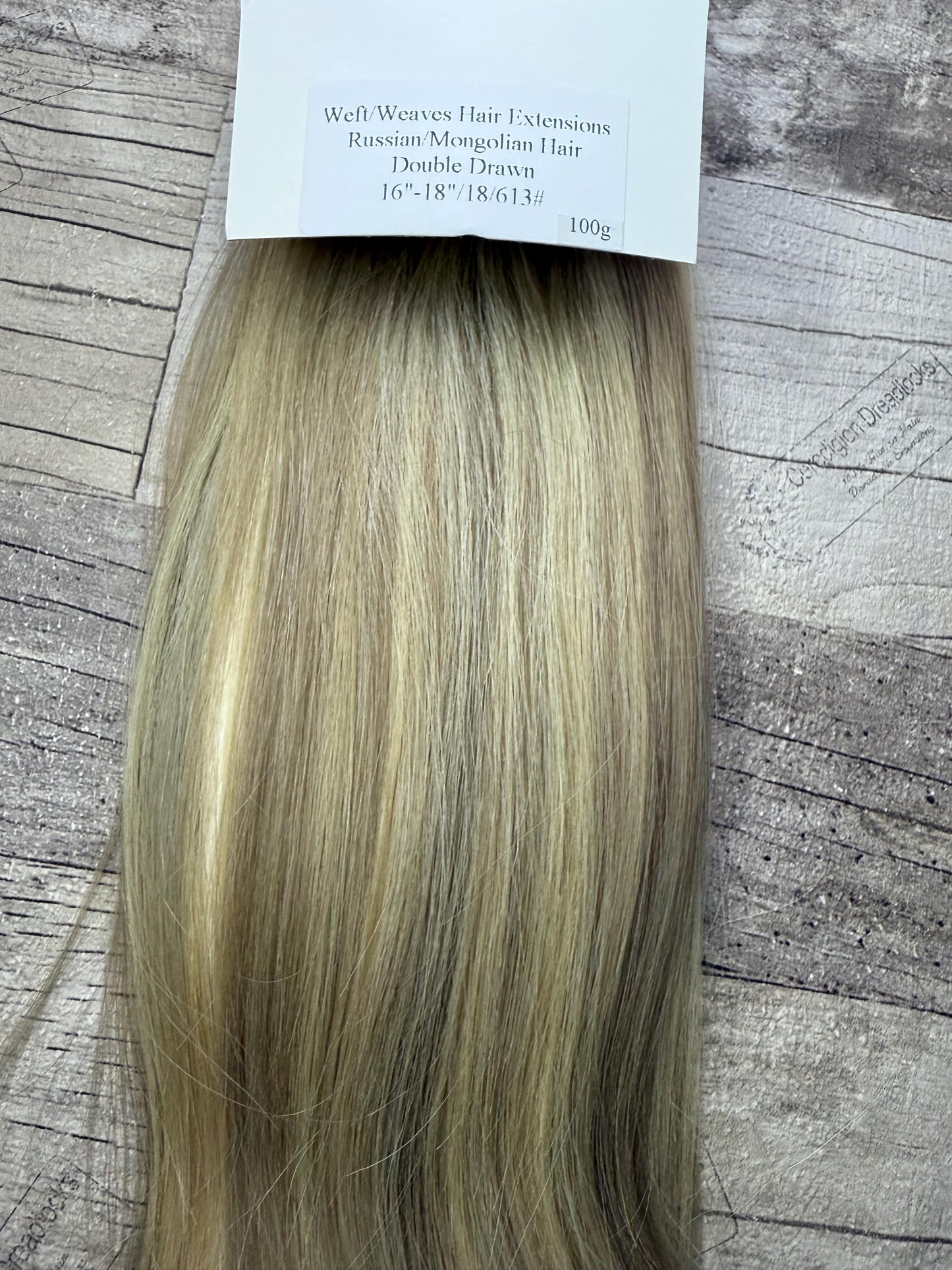 Ash Blonde Double Drawn 20 Inch Extensions - Ceredigion Dreadlocks