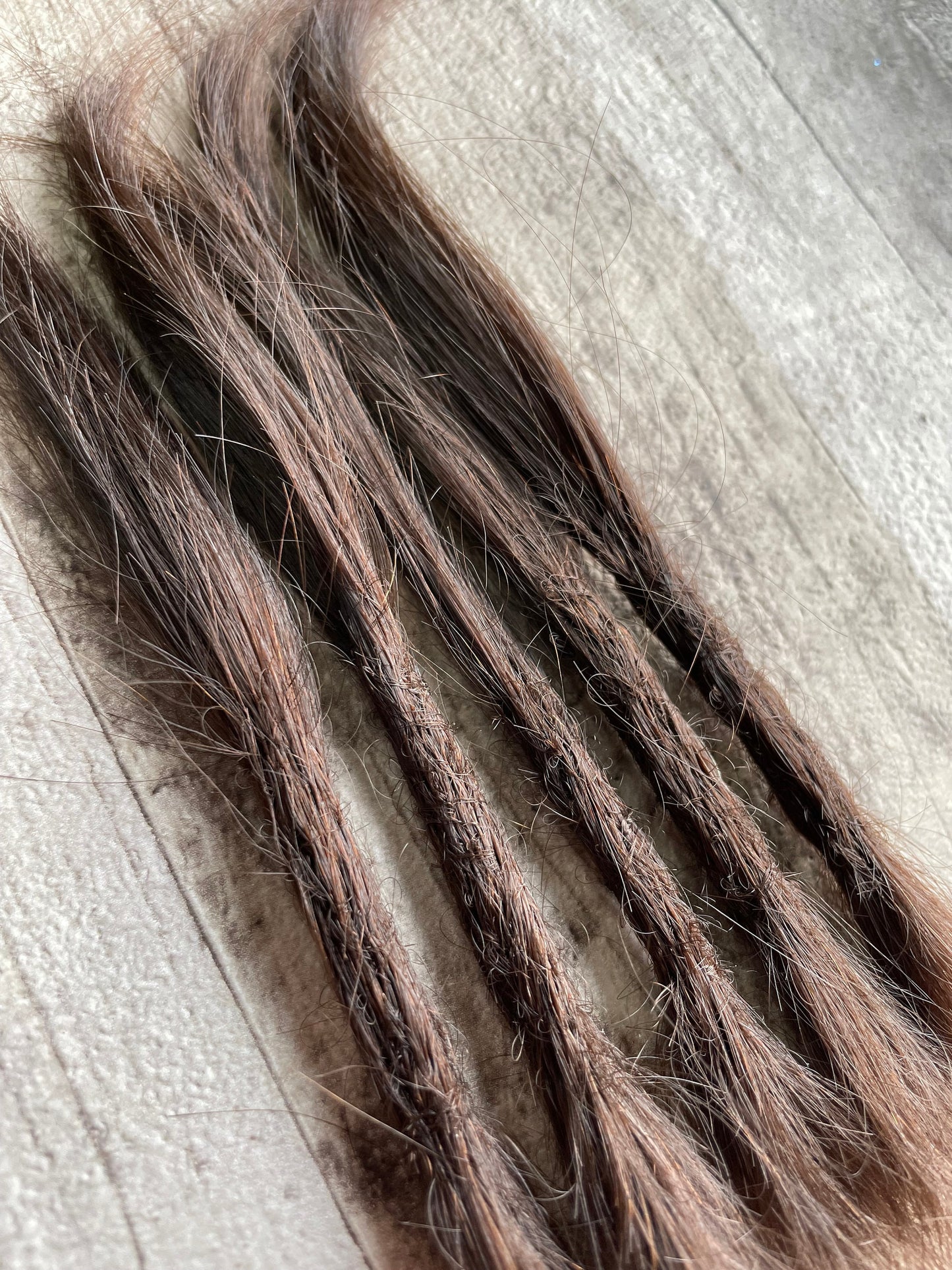 Raw Brown Straight 6 Inch Extensions - Ceredigion Dreadlocks