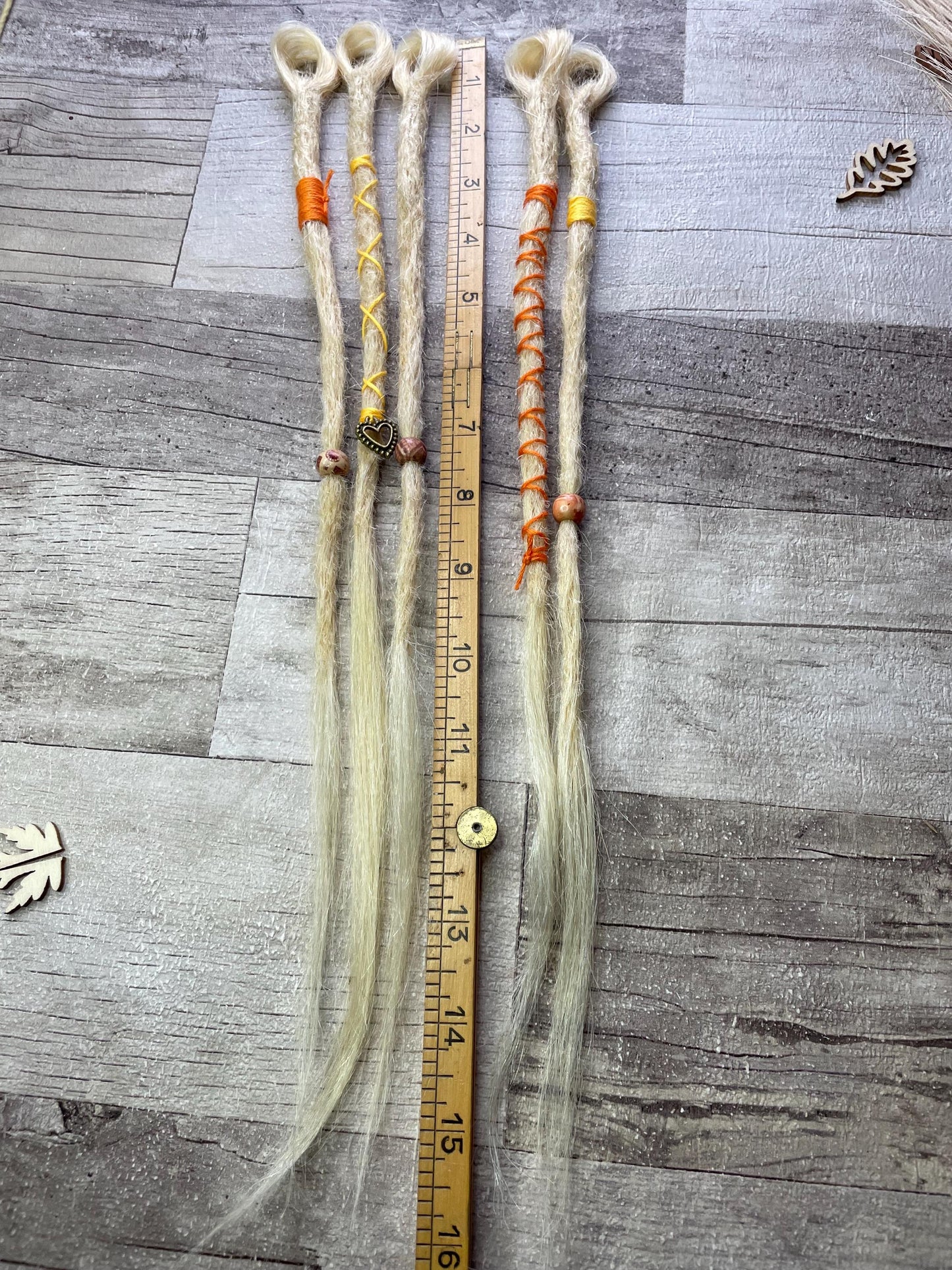 Single Ended Looped Blonde 15 Inch Extensions - Ceredigion Dreadlocks
