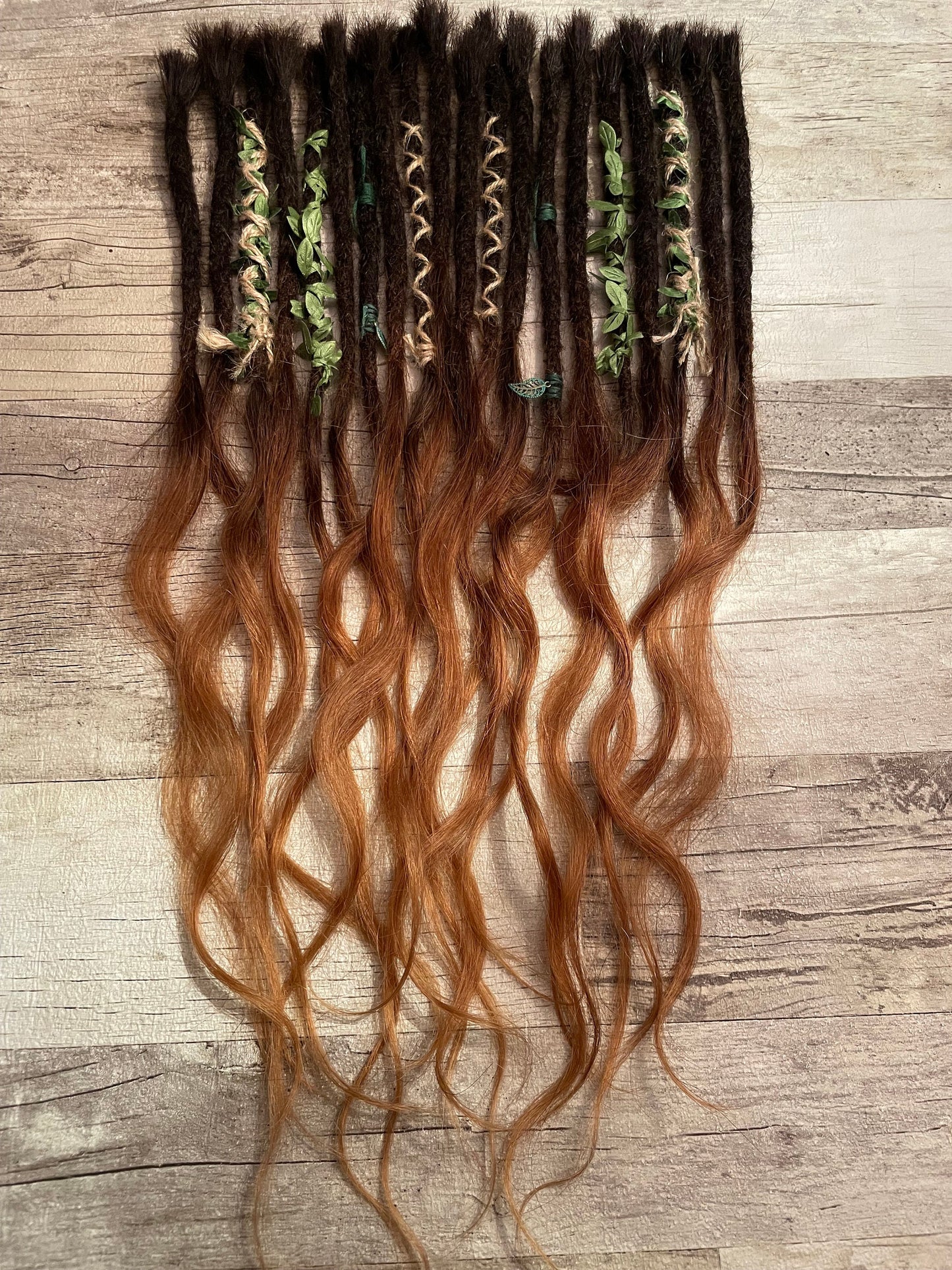 Ombre Body Wave 100% Human Hair Dreadlock Extensions 21 Inches