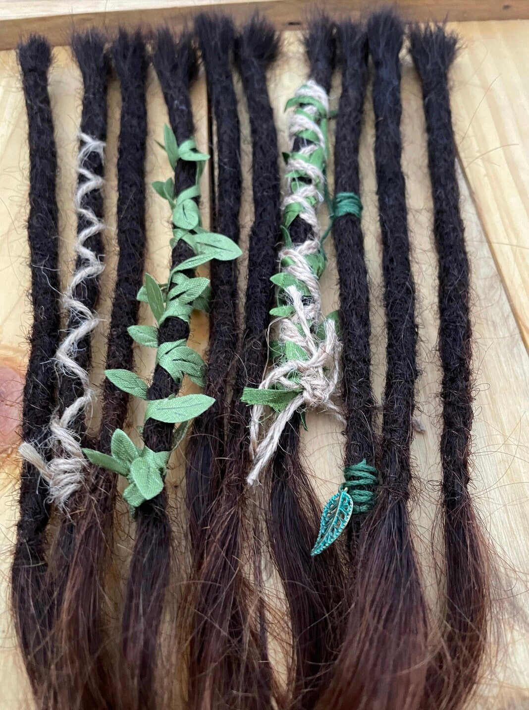 Ombre Body Wave 100% Human Hair Dreadlock Extensions 21 Inches