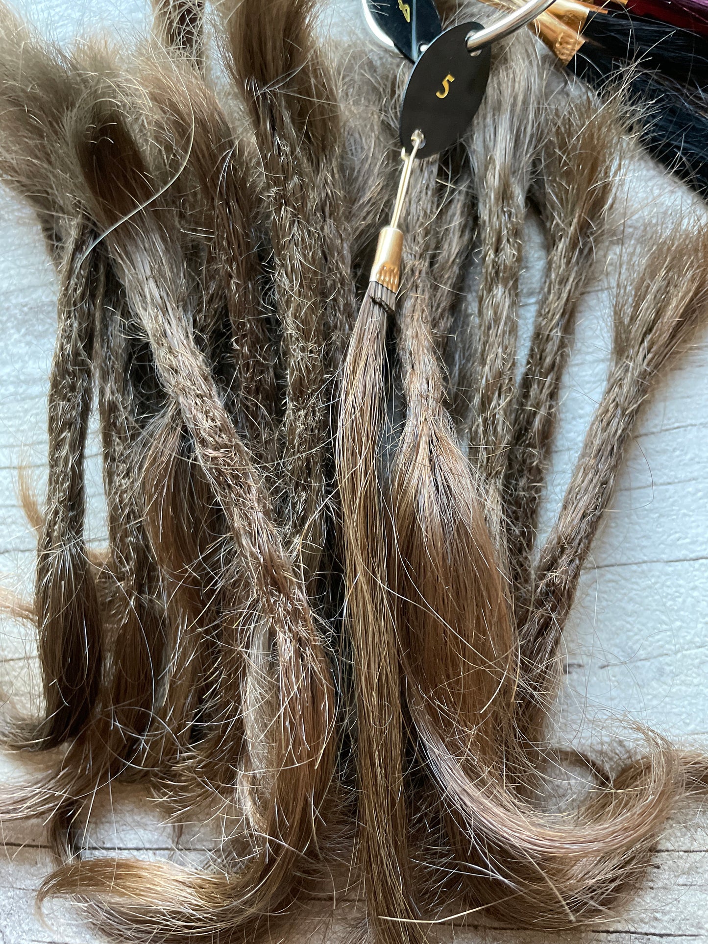 x23 Wavy Brown Raw Virgin 100% Human Hair Dreadlock Extensions 8 Inch