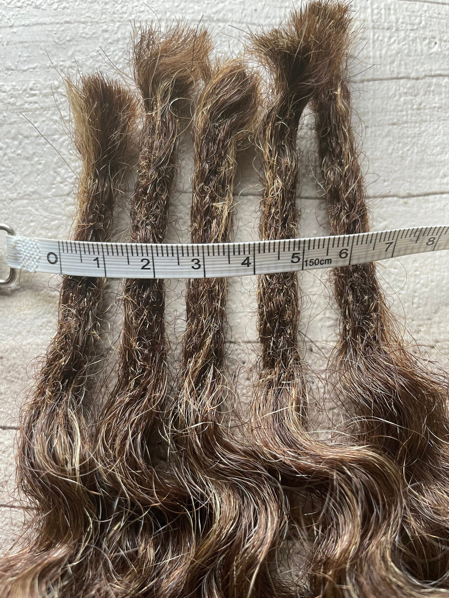 x5+ Water Wave 100% Human Hair Dreadlock Extensions Brown & Blonde Mix Curly