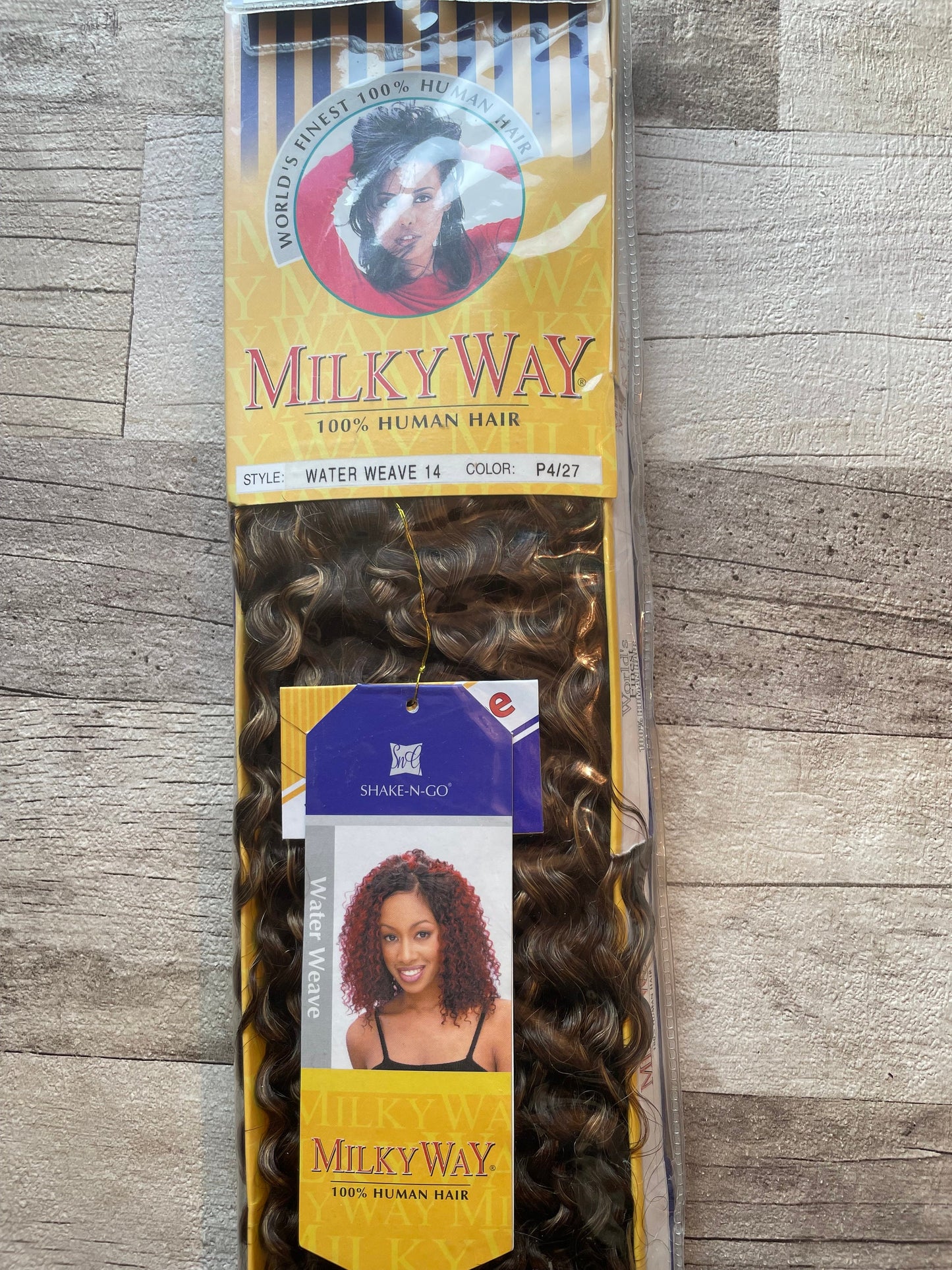x5+ Water Wave 100% Human Hair Dreadlock Extensions Brown & Blonde Mix Curly