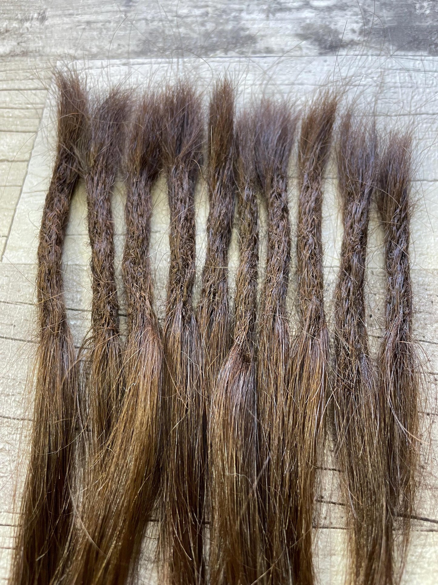 x10 Chocolate Brown Raw Virgin 100% Human Hair Dreadlock Extensions 11 Inches