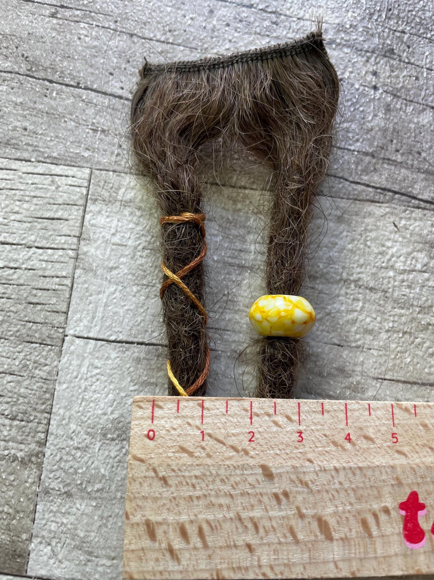 Clip In Dreadlock Extensions Brown 100% Human Hair 16 Inches