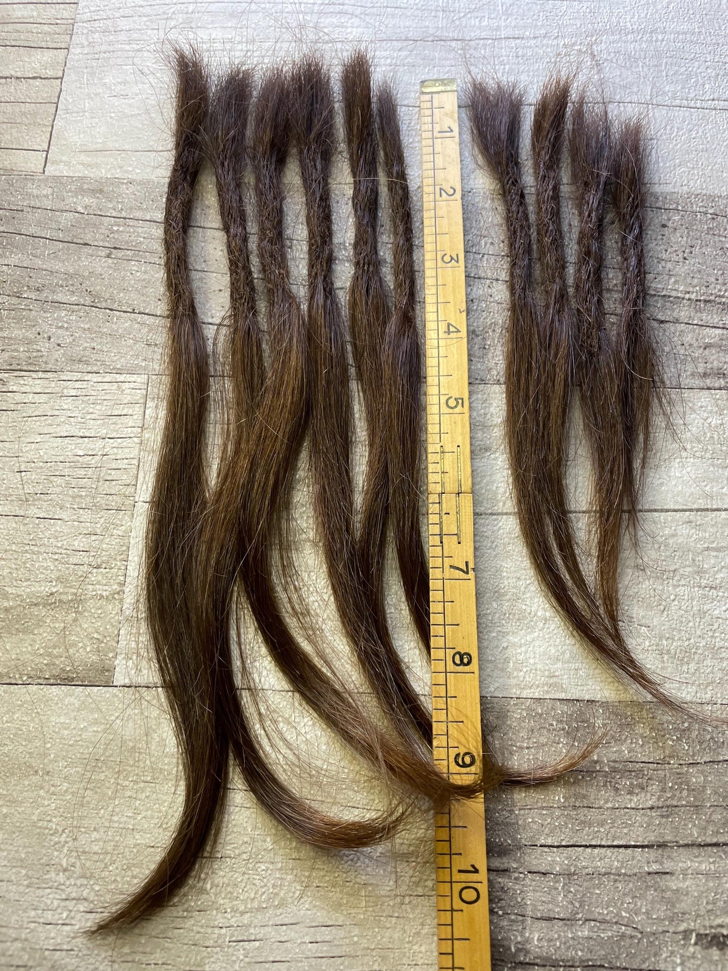 x10 Chocolate Brown Raw Virgin 100% Human Hair Dreadlock Extensions 11 Inches