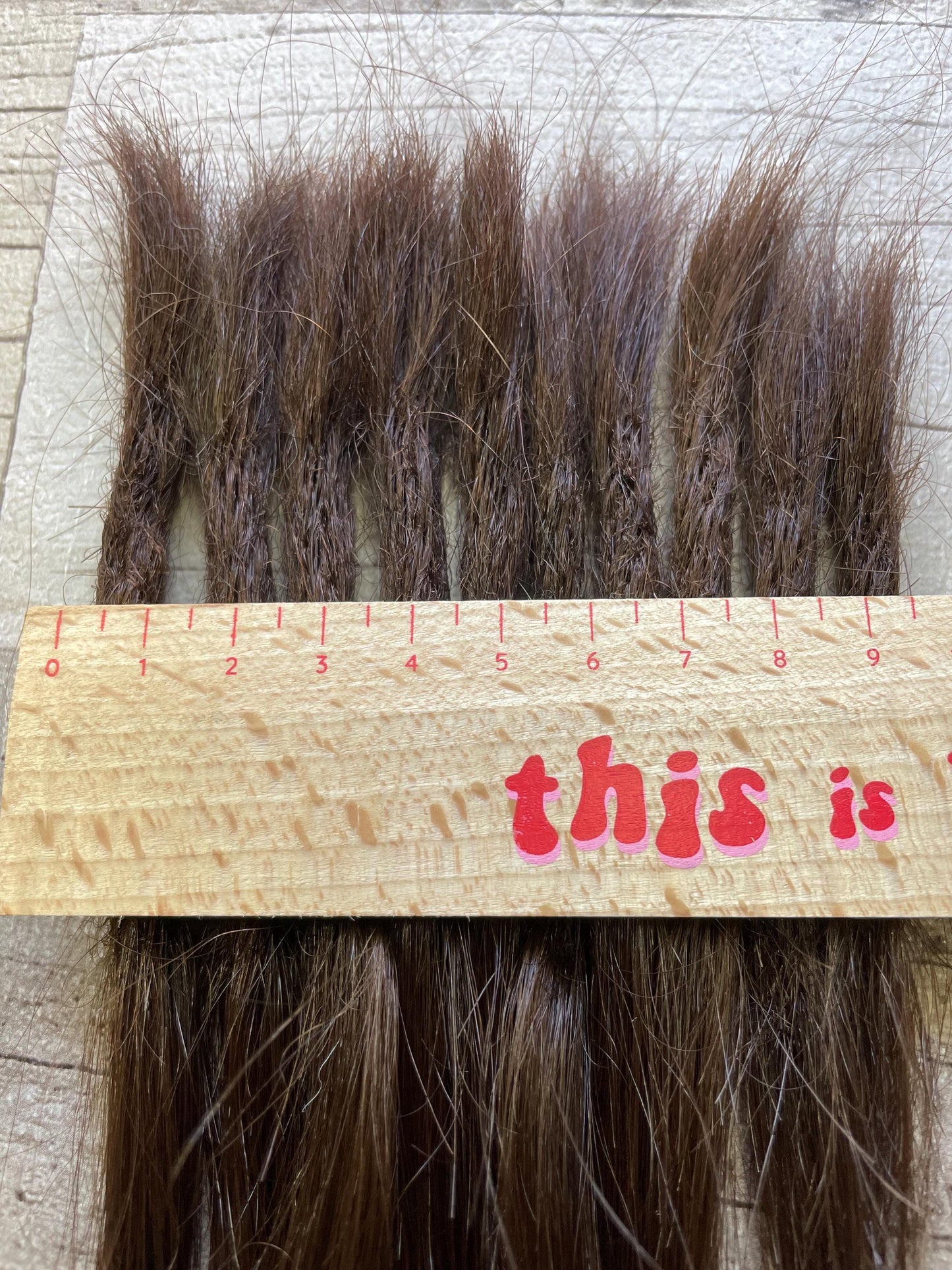 x10 Chocolate Brown Raw Virgin 100% Human Hair Dreadlock Extensions 11 Inches