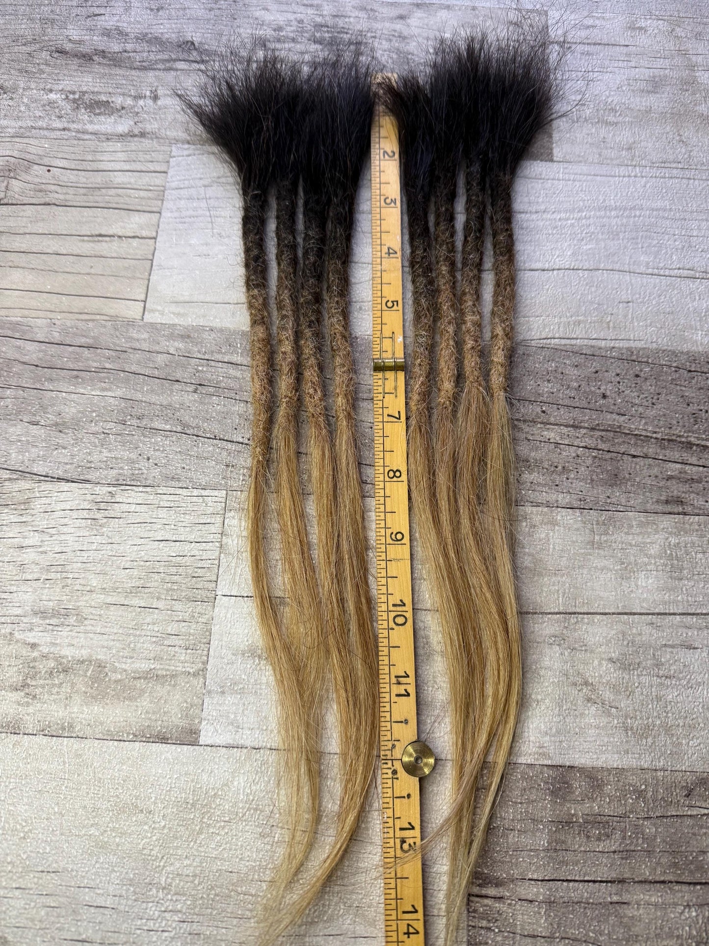 X8 Ombre 100% Human Hair Dreadlock Extensions 14 Inch