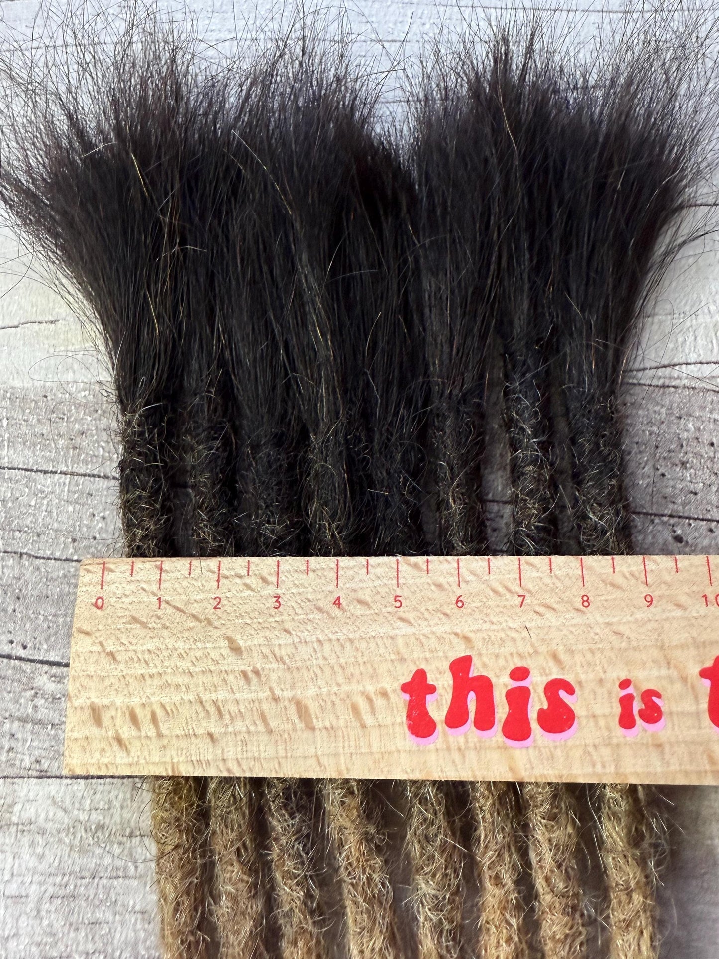 X8 Ombre 100% Human Hair Dreadlock Extensions 14 Inch