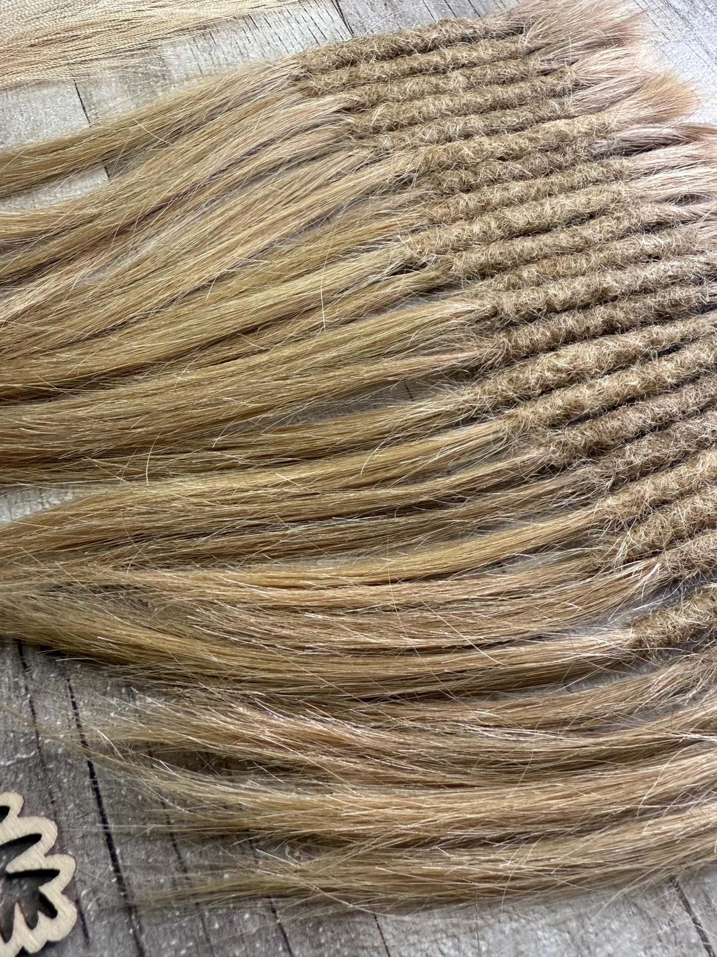x26 Raw Blonde 100% Human Hair Dreadlock Extensions 11 Inch