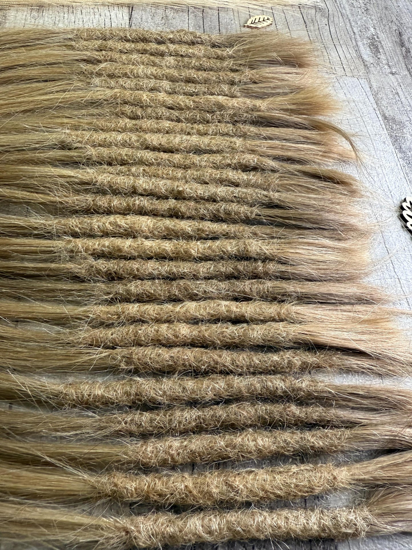 x26 Raw Blonde 100% Human Hair Dreadlock Extensions 11 Inch