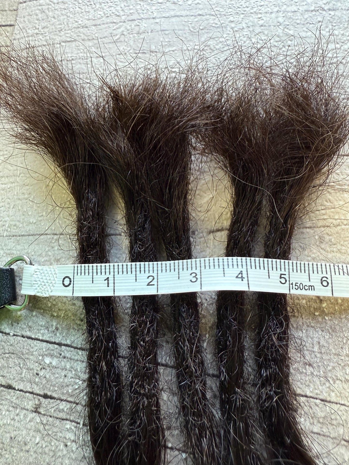 x5 Black Brown Curl 100% Human Hair Dreadlock Extensions 10 Inch
