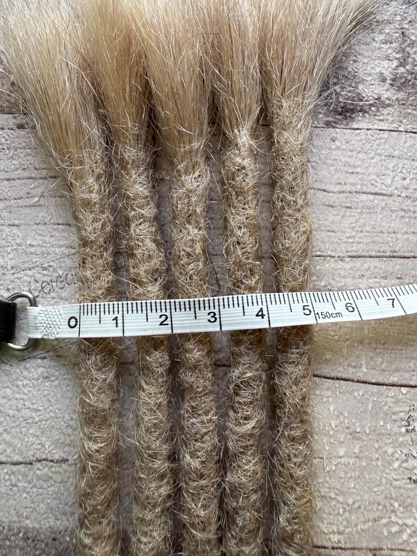 Silver Grey 100% Human Hair Dreadlock Extensions Remy 14 Inch