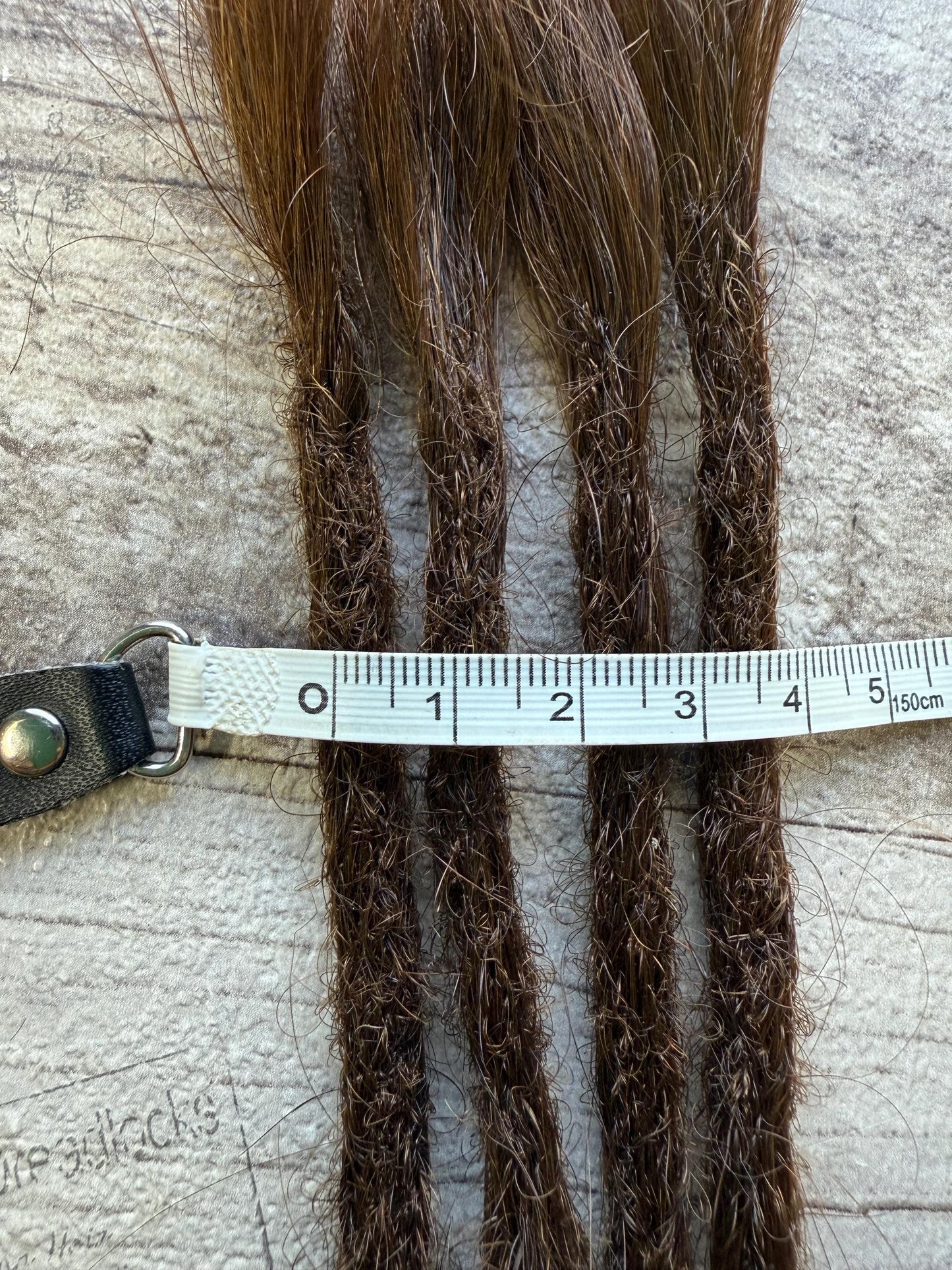 X4 Wavy Brown 100% Human Hair Dreadlock Extensions 14 Inch