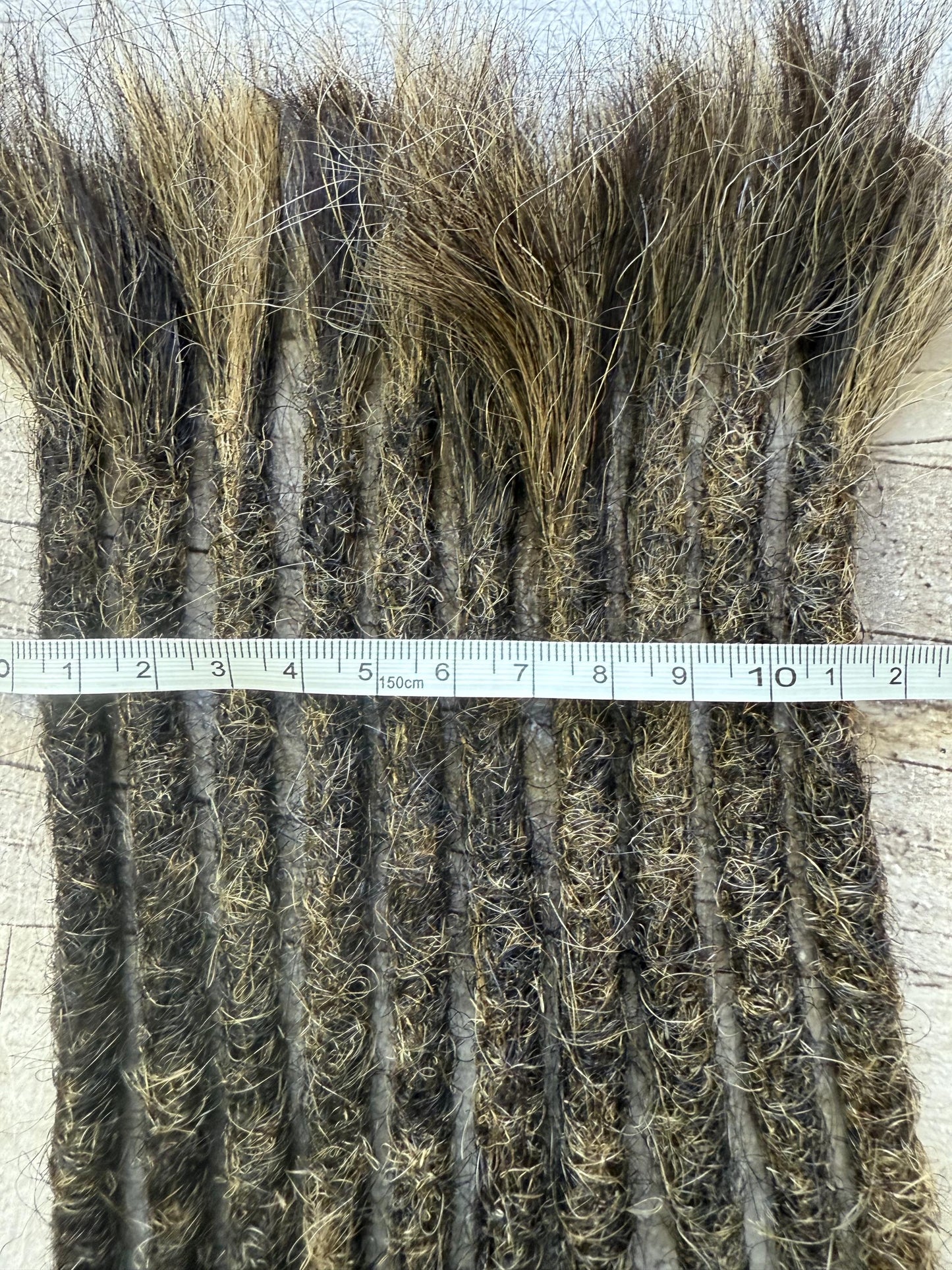 x10+ Mixed Colour 100% Human Hair Dreadlock Extensions 14 Inch