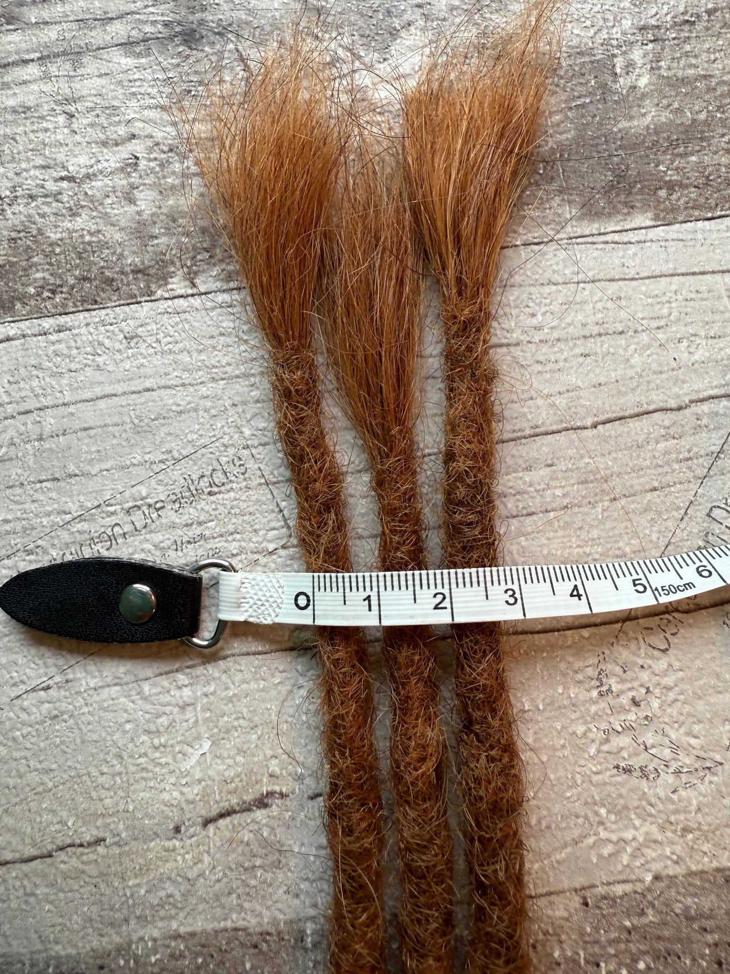 x3 Auburn 100% Human Hair Dreadlock Extensions Brown 13 Inch