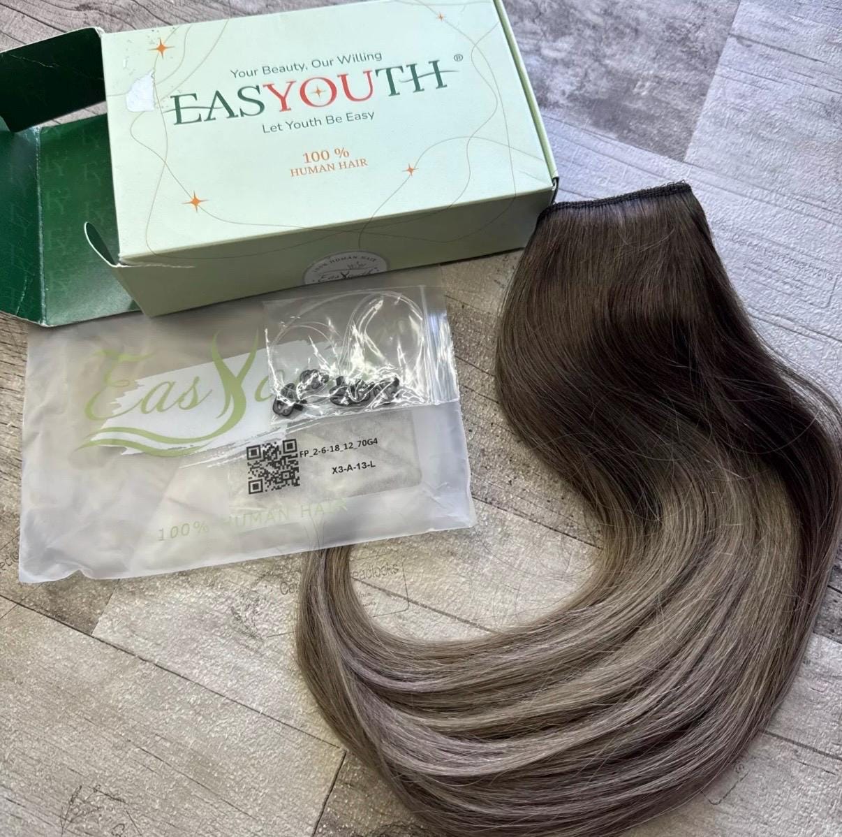 Ash Toned Balayage Light Brown Blonde 100% Human Hair Dreadlock Extensions 10 Inch Soft Remy