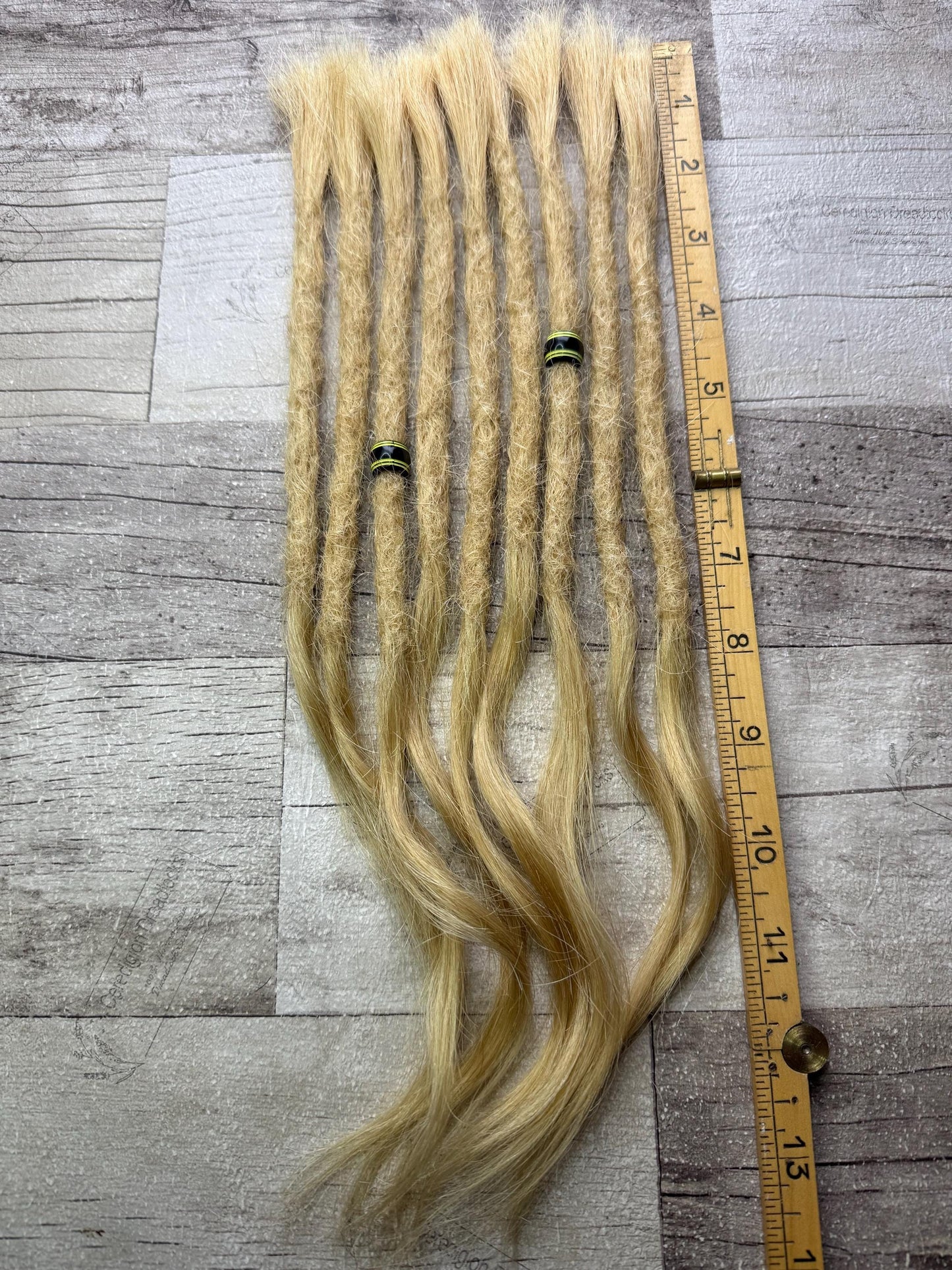 x9 Blonde 100% Human Hair Dreadlock Extensions 13 Inch
