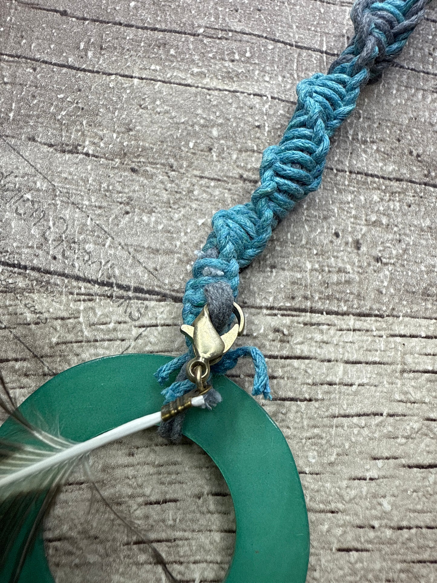 Macrame Hair Wrap - Peacock