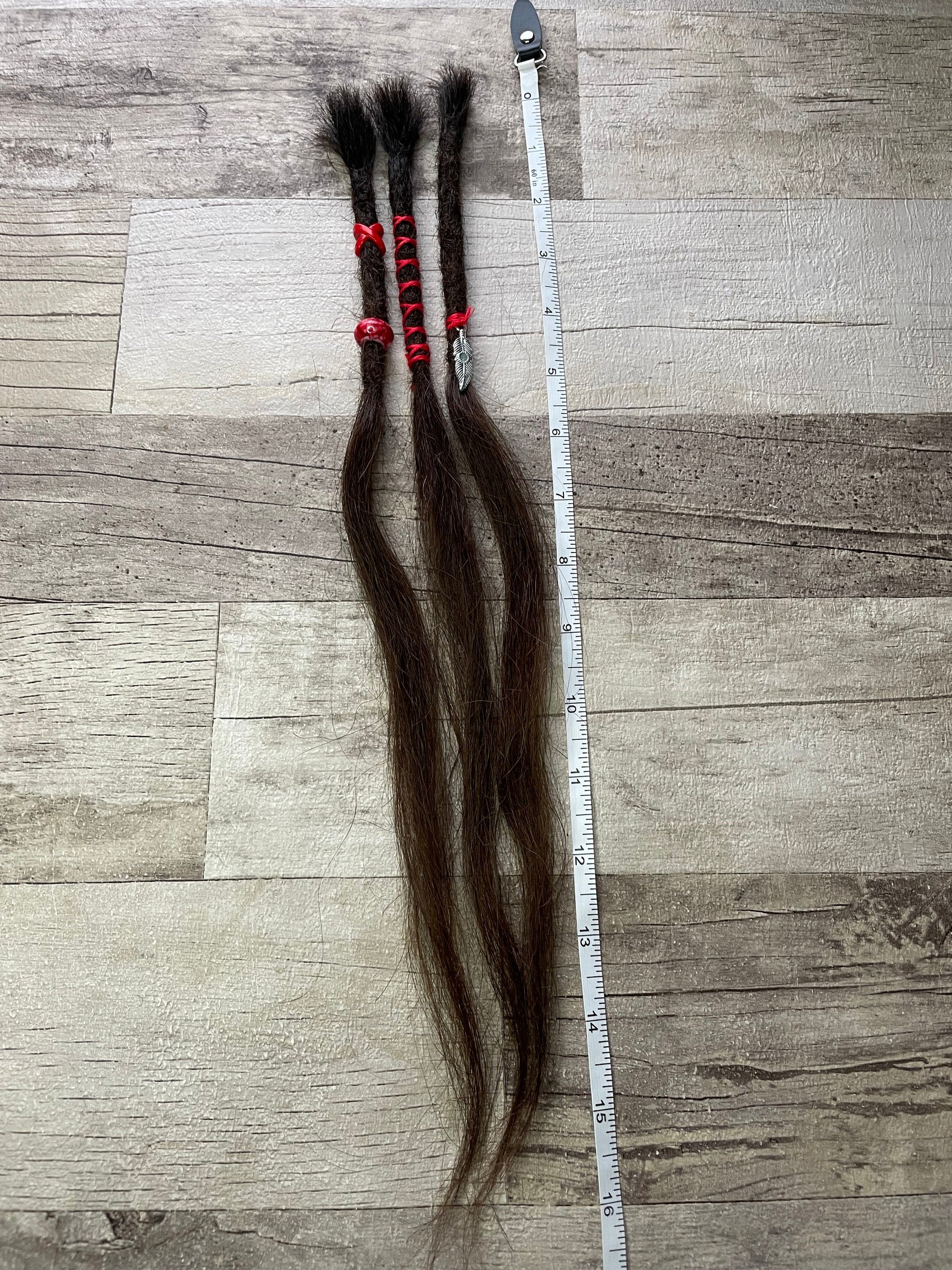 Brown 16 Inch Decorated Extensions - Ceredigion Dreadlocks