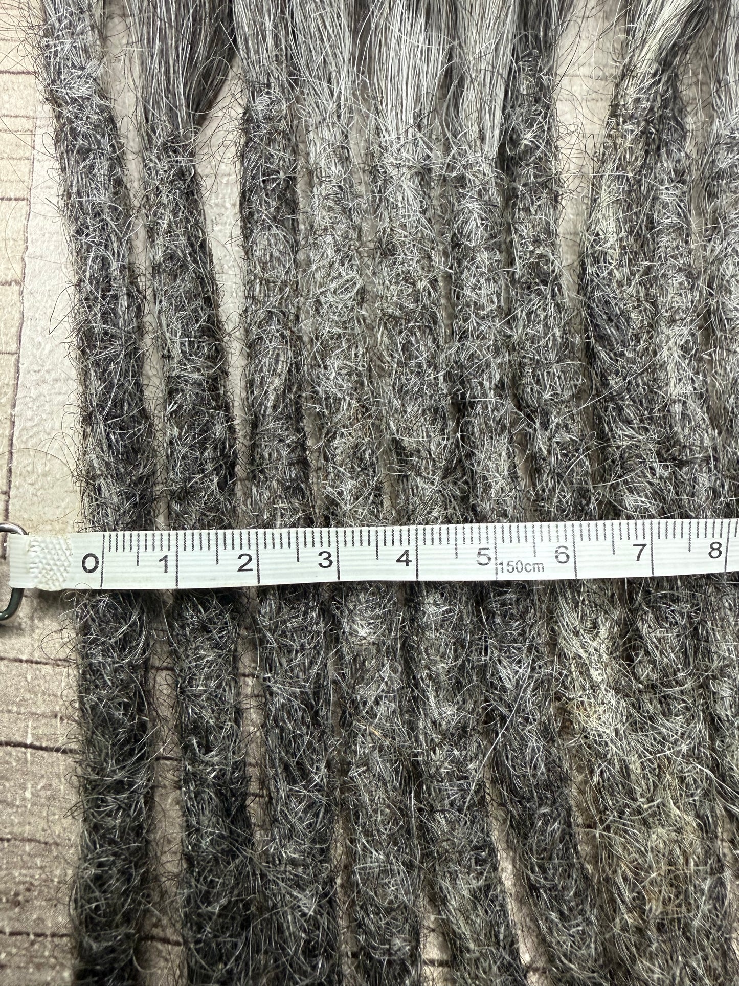 Raw Grey Salt & Pepper 16 inch Extensions - Ceredigion Dreadlocks